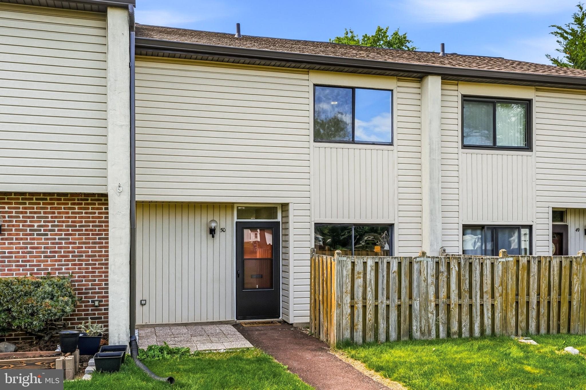 Welcome home to this beautiful, move-in ready 3 bedroom, 2.5 bathroom townhouse in Pennridge school district. This home has been upgraded throughout. Walk up the front pathway and enter the house to find a welcoming, open floor plan. Natural light fills the space with large sliding doors at both the front and back of the home. As you enter the home, you will find a convenient coat closet. On your right there is a newly renovated kitchen with quartz countertops, a subway tiled backsplash, navy blue shaker cabinets with gold hardware and new stainless-steel appliances. Sliding doors to the front patio complete the space. The main level of this home also offers a dining room with a passthrough to the kitchen, as well as a large living room with fireplace and large sliding doors that lead out to the back covered patio. Luxury vinyl plank flooring flows seamlessly throughout the first level of this home. A renovated powder room completes the main level. As you head upstairs, you will find new carpet on the stairs and throughout the upper level of this home. Upstairs you will find 3 bedrooms, including the master bedroom suite which has a renovated ensuite tiled bathroom with stall shower and built-in shelving for linens. A second full, hall bathroom with tub is also located upstairs, as well as a large walk-in hall closet and convenient upstairs laundry. Attic access via pull-down stairs in the hallway completes the upper level of this home. Heading outside, you will find a large, covered patio. This is a great spot to relax and entertain, even on rainy days. A storage shed is accessible from out back. This house has been remodeled throughout. 2026 upgrades include new kitchen, new kitchen appliances, new bathrooms, a new 150 AMP electrical panel, new HVAC system (new heat pump and new condenser), a new storm door, new recessed lighting, new LVP flooring (on main level), new carpet (on stairs and upper level) and new paint throughout. This house also has a newer roof (2020). This home is nestled in the Centennial Ridge community, yet easily accessible to route 309 and the PA Turnpike. It is also just minutes from Main Street. The monthly HOA fee includes water and sewer.