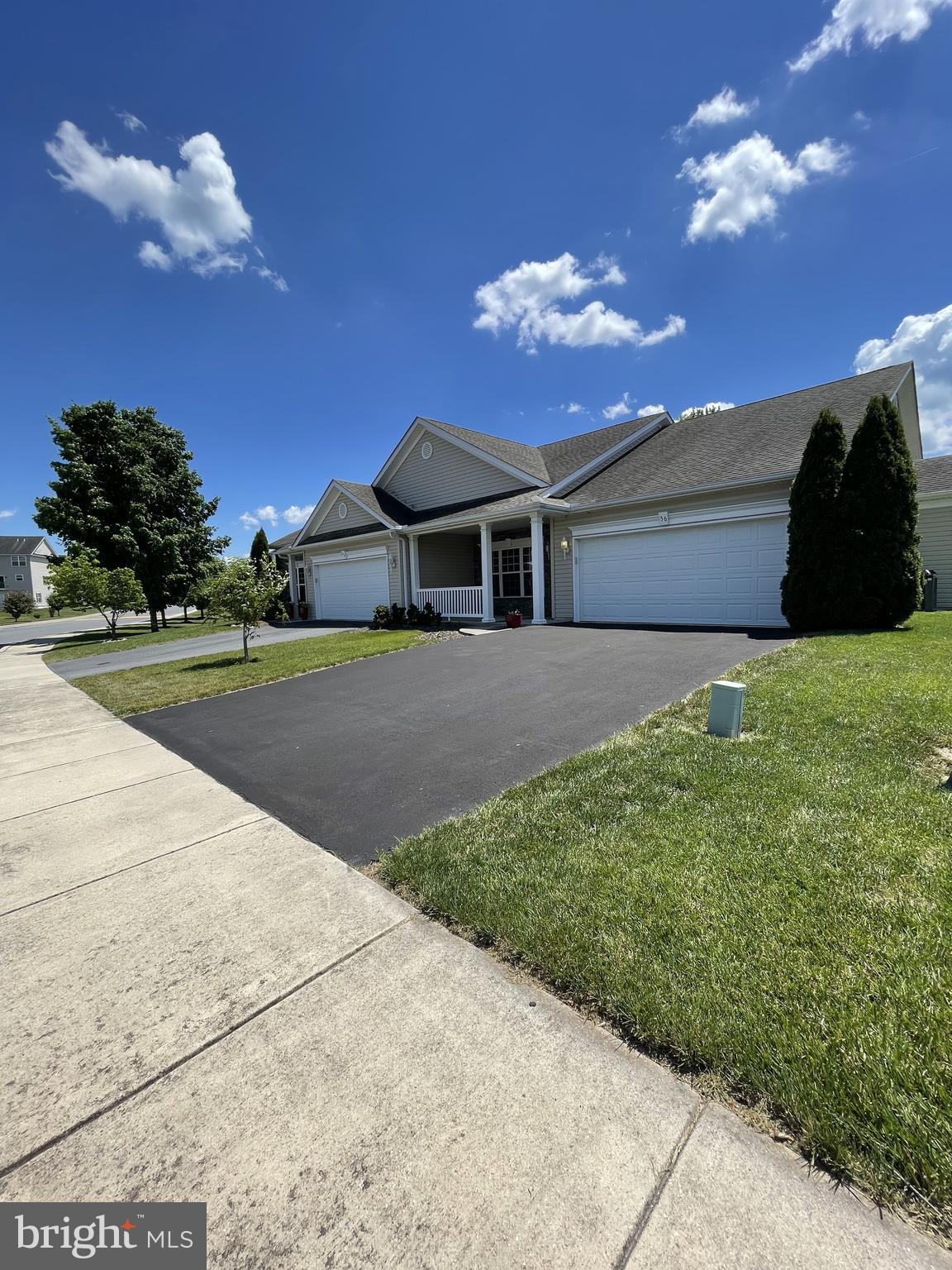 Beautiful One-Level Twin Home in Desirable Hammonds Mill

Enjoy easy, low-maintenance living in this spacious 2-bedroom, 2-bathroom twin home conveniently located just minutes from Spring Mills shopping, dining, Interstate 81, and Route 11.

Step inside to discover an inviting open-concept floor plan featuring a formal living area, dining space, and a well-appointed kitchen complete with an island and breakfast bar—perfect for everyday living and entertaining guests.

Additional highlights include:

• Spacious primary suite with private bath
• Two-car garage with ample storage space
• Large covered front porch for relaxing and enjoying the neighborhood setting
• Rear patio with Sunsetter awning for comfortable outdoor living
• New HVAC system installed in 2025
• Annual Hammonds Mill HOA fee of only $330

The home offers excellent value and an opportunity to add your personal touch. Existing carpet will likely need replacement, and the seller is willing to consider a flooring allowance with an acceptable offer.

Whether you're downsizing, seeking convenient one-level living, or looking for a home close to everyday amenities, this property is a must-see.

Property Features:

2 Bedrooms
2 Bathrooms
2-Car Garage
One-Level Living
Open Floor Plan