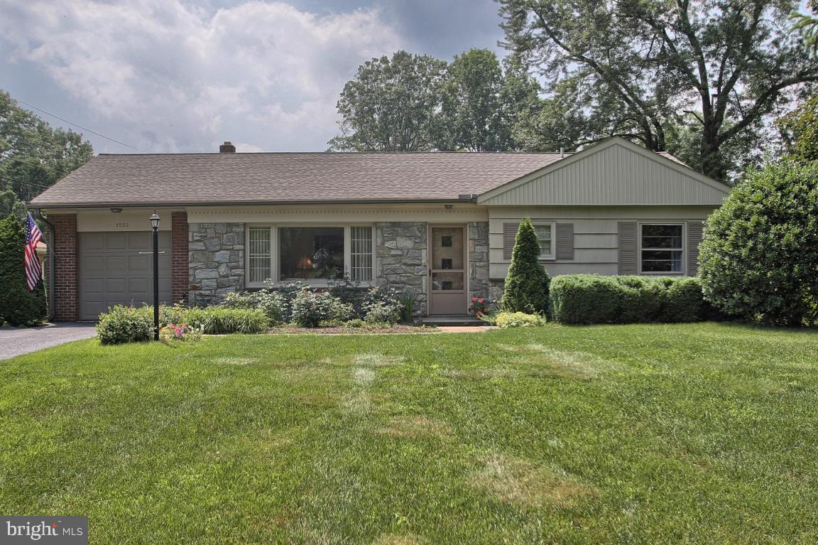 3 bedroom brick and stone ranch home in Manheim Township's Beverly Estates. Hardwood flooring, bay window in living room, new roof and gas heat. Plenty of storage with closet space and full basement. Rose garden in front yard and convenient location.