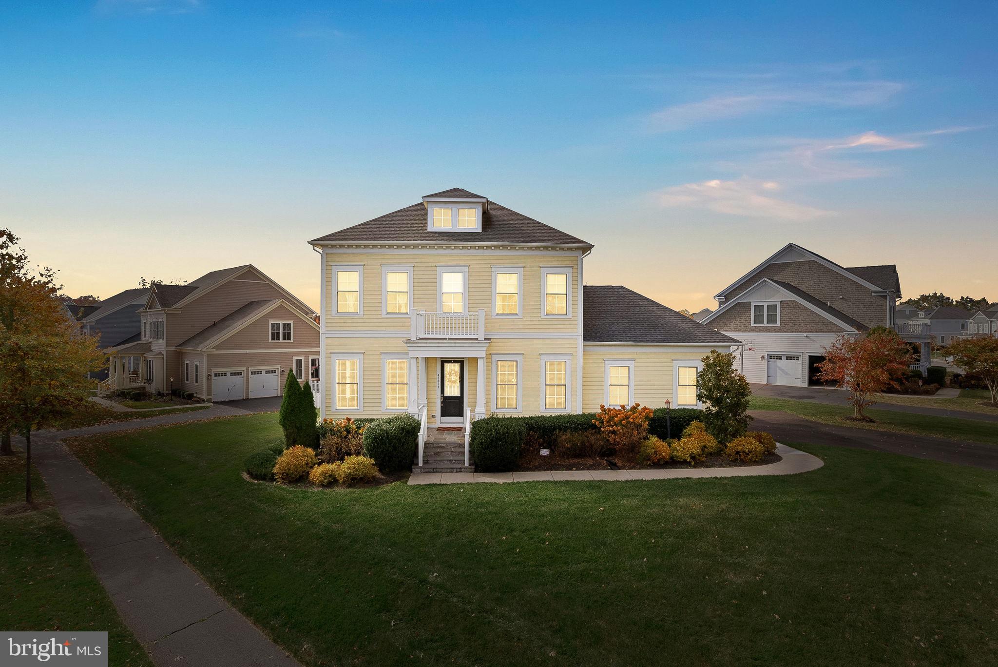 Welcome to 41661 Bloomfield Path Street, an exquisite single-family home in the highly sought-after Grange at Willowsford in Ashburn. This stunning residence, offers a seamless blend of modern luxury and classic charm. With over 4,200 square feet of living space, the home features four spacious bedrooms and three and a half bathrooms, providing ample room for family living and entertaining. Designed with both elegance and functionality in mind, the home boasts a gourmet kitchen equipped with high-end appliances, abundant cabinetry, and a large center island, perfect for cooking and social gatherings. The nicely appointed office, formal living and dining rooms, and family room with gas fireplace complete the main level. Upstairs, the luxurious primary suite offers a private retreat with an en-suite bathroom featuring dual vanities, a spacious shower, and separate closets. Also on this level are three additional bedrooms, an updated full bathroom, and laundry room.  On the lower level, you’ll find plenty of space to entertain!  Enjoy playing pool in the spacious recreation room, or cozy up in the separate movie room, perfect for gathering friends together for the big game. Don’t miss the convenient lower level den with attached full bathroom.  Situated on a generous 0.38-acre homesite, the property provides a beautifully landscaped, fenced backyard with a screened in porch, built-in fire pit, and an expansive patio, ideal for outdoor activities and relaxation.  Residents of The Grange at Willowsford enjoy exclusive access to exceptional community amenities, including scenic trails, parks, ponds, and recreational spaces. The Lodge at Willow Lake serves as a community hub, offering a beach-entry pool, a state-of-the-art fitness center, and various events that foster a strong sense of community. The home's location in Ashburn combines the tranquility of countryside living with the convenience of nearby shopping, dining, and major commuter routes. Don’t miss the opportunity to own this extraordinary home in one of Northern Virginia’s most desirable communities. Experience the perfect balance of comfort, elegance, and community at 41661 Bloomfield Path Street.