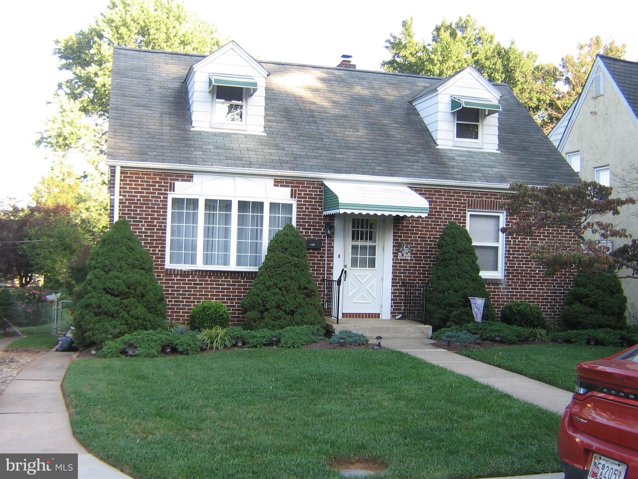 This lovely 4 bedroom cape cod has updated main level bath, refinished hardwoods and newly carpeted lower level, located in the desirable Nottingham community of Linhigh. The home boasts a convenient rear porch with a large beautifully kept fenced yard and driveway for off street parking. This property will not last long. Make an appointment to see your new home today at 209 Linhigh Ave.