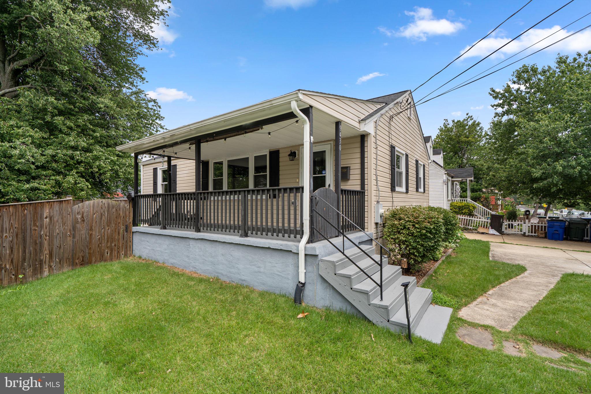Move right into this beautifully maintained and updated 2-finished level Rancher situated on a spacious, corner, rear fenced lot with off street parking for two cars (side by side) and a storage shed for all your outdoor lawn equipment. Conveniently located near all major transportation routes (95, 495 and 295), the Greenbelt and College Park Metro Stations and all necessary amenities, this home is a perfect starter home or a wonderful  investment opportunity.  With a spacious, covered front porch (perfect for those summer hardshell crab feasts), comfortably sitting outside for your morning coffee or watching your dogs run in the backyard, outdoor entertainment is made easy.  The living room entry leads to a hall with renovated bath, a linen closet and 3 bedrooms.  A galley, fully-equipped kitchen with stainless steel appliances and granite countertops leads to the stairs to the side exit and finished lower level featuring a recreation room, a 2nd kitchen, two bedrooms (one with walk-in closet), laundry room complete with storage, a second full bath and the utility/storage room.  Fresh paint (neutral decor), new luxury vinyl plank flooring, window treatments and newer mechanical systems, make this a perfect choice! City of College Park offers closing costs grants!  For info. on eligibility google College Park New Neighbors Homeownership Grant Program.