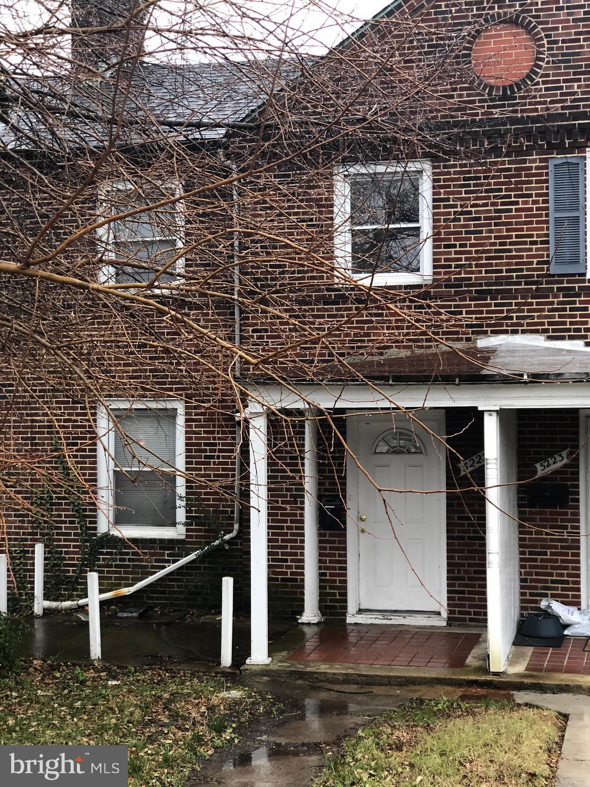 Add to your rental portfolio. 3br Row Home in Hamilton has been a productive rental unit for almost 20yrs. Has an additional bedroom on first floor or could be a separate dining room if needed.