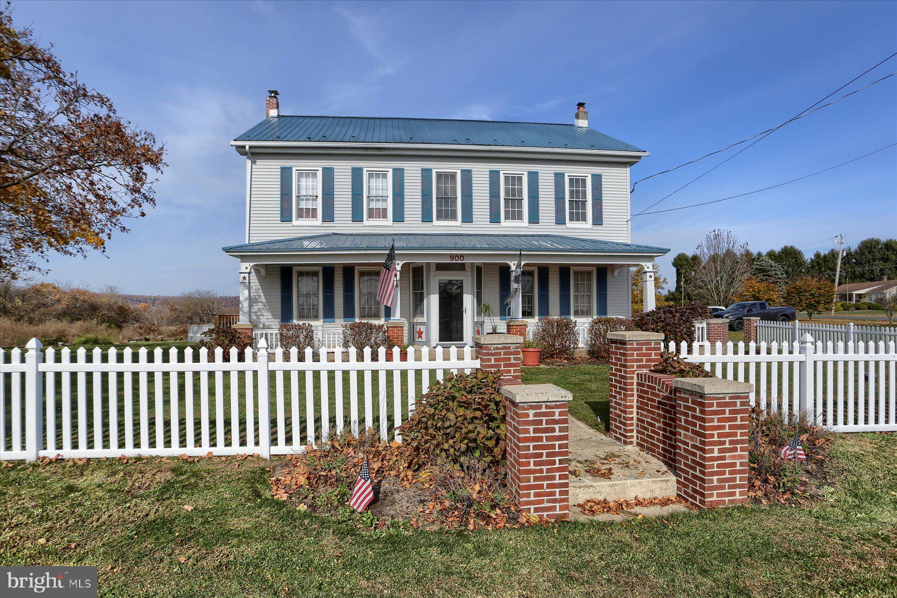 Step into this classic 1800's farmhouse that has been thoughtfully updated! This beautiful home seamlessly combines historic charm with modern conveniences. The first floor features high ceilings and an open entryway . leading to a spacious family room. A generously sized kitchen, dining room, and mudroom with ample storage, a full bathroom, and laundry facilities complete the first level. Ascend the grand wooden staircase to discover three  bedrooms, two full baths and an office or sitting room And, that's not all! An additional summer kitchen, attached garage and full basement provides extra storage space. The covered porch, patio, and deck offer an ideal place to relax and unwind from a long day's work or after a day tending to your garden and collecting eggs from your own chicken coop! All of this is nestled on a generous 2-acre lot, and a 3-year home warranty will be passed on to the new owner. Don't let this opportunity slip through your fingers!