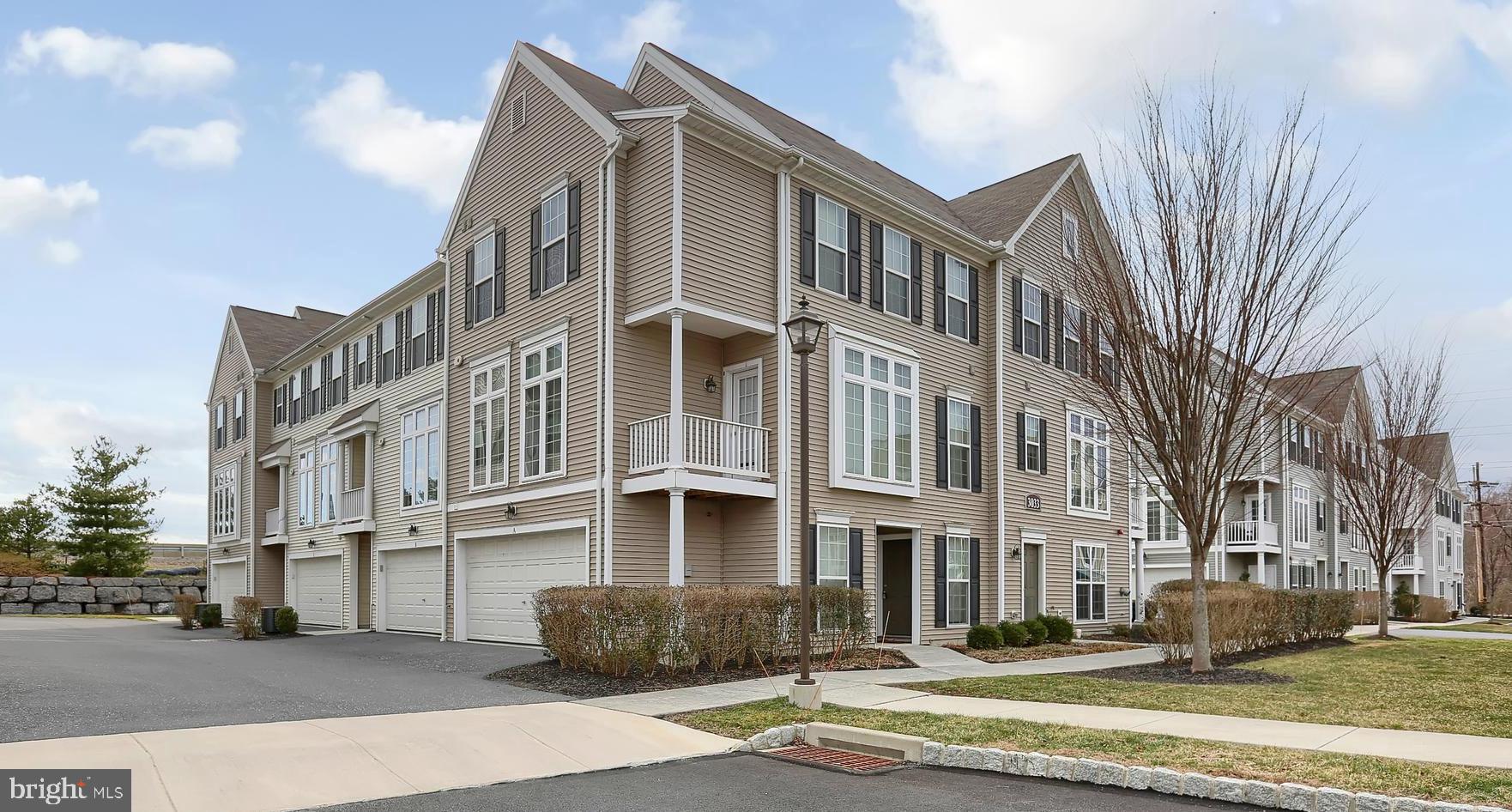 GREAT PRICE! GREAT LOCATION! WELCOME TO THE TOWNS AT MERIDIAN COMMONS! ATTRACTIVE, NATURAL LIGHT   FILLED  END UNIT  WITH AN OPEN CONTEMPORARY FLAIR, TASTEFULLY DECORATED! COVERED ENTRY  WAY, LARGE TRANSOM WINDOWS, 9 FT + CEILINGS, GLEAMING HARDWOOD FLOORS. FEATURING 3 BEDROOMS, 2.5 BATHS, 2 CAR SIDE ENTRY GARAGE WITH STORAGE AREA. LARGE MAIN LEVEL GREAT ROOM. LOVELY KITCHEN WITH 2-LEVEL CENTER ISLAND AND BREAKFAST BAR THAT OPENS TO EXPANSIVE DINING AREA AND BALCONY/DECK. LARGE MASTER BEDROOM WITH MASTER BATH. NATURAL GAS HEAT, CENTRAL AIR. ENJOY PRESERVED OPEN SPACES, TREE LINED VIEWS, BIKE AND JOGGING PATHS, FENCED DOG AREA, FIRE PIT. VERY CONVENIENT TO MAJOR HIGHWAYS   RT. 15, TURNPIKE, RT. 581, RT. 83, SHOPPING, SCHOOLS, PARKS, RESTAURANTS, BUSINESS.  A  PLEASURE TO SHOW  AVAILABLE TO BE SHOWN 5/22/2020 WITH SPECIAL GUIDELINES.