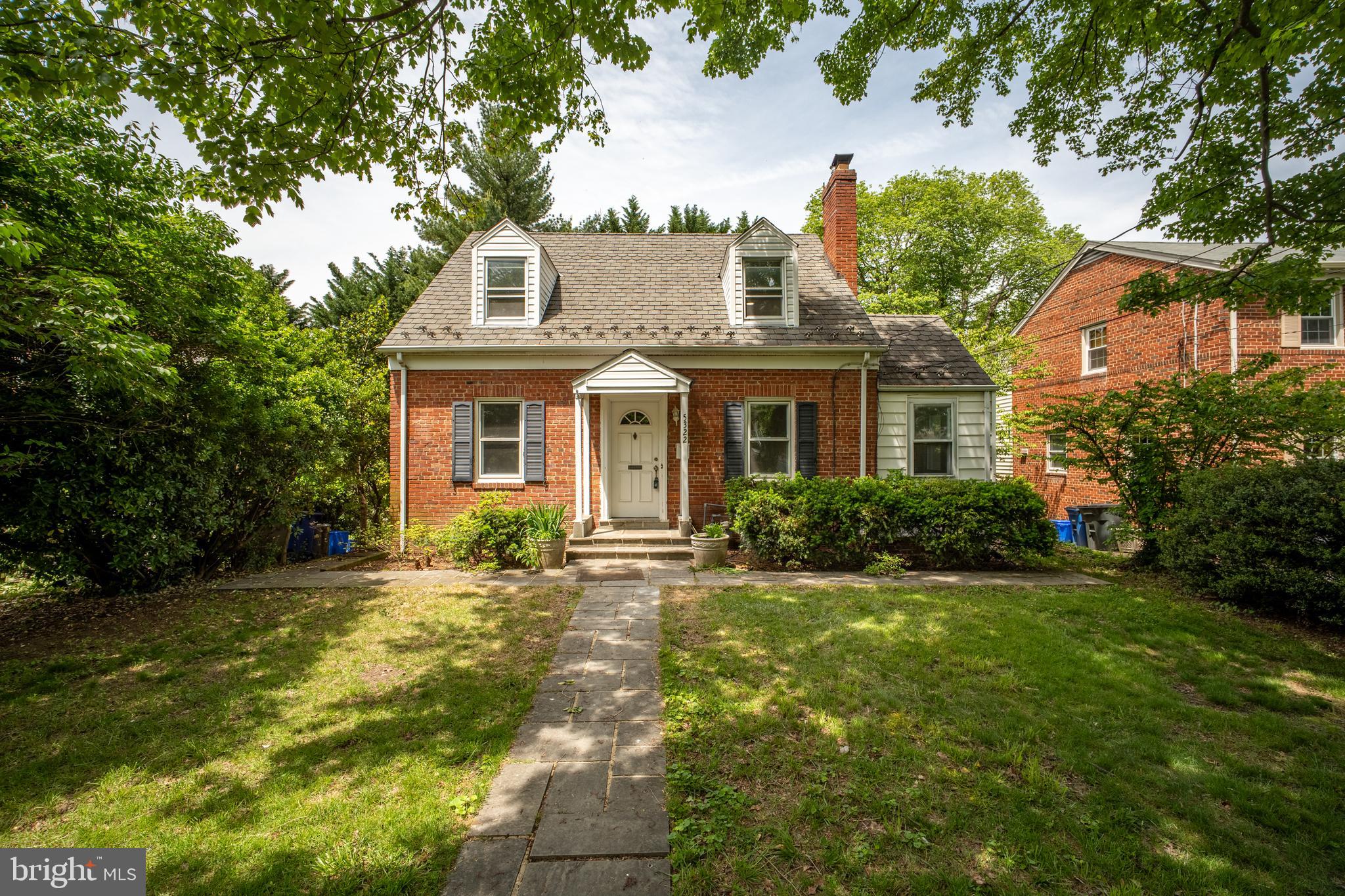 Located on the border of Chevy Chase and Washington, DC, this charming single-family home features a fully renovated kitchen and bathrooms, with gleaming hardwood floors throughout. Brand new paint and HVAC & hot water heater, stove & microwave only 1 year old — move in with peace of mind. The walk-up basement features a full dry bar, perfect for entertaining, along with a full size washer and dryer for convenience. Step outside to a spacious new deck with a serene tea room and a pond, ideal for outdoor lover. The exterior includes new mailbox and a shed for extra storage. Enjoy a prime location less than 1 mile from Whole Foods Market and the Capital Crescent Trail which connects to the C&O Canal and offers scenic routes into downtown DC and Georgetown—perfect for runners and cyclists.  Just 5 minutes from the vibrant shops and restaurants of Bethesda Row, Friendship Heights, and the Tenleytown-AU Metro Station (Red Line). Don’t miss this rare find in an unbeatable location! Estimated Floor Plan included!