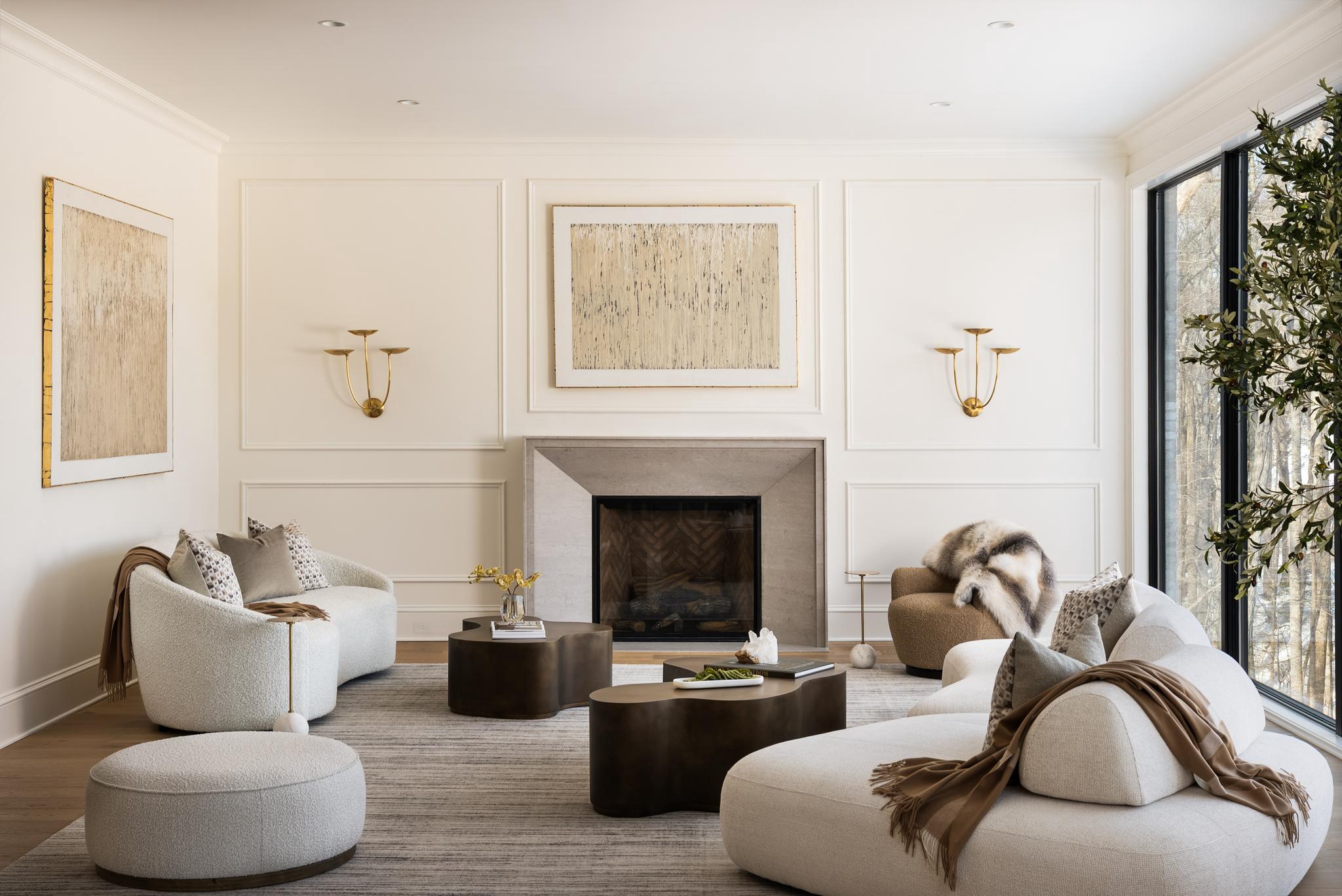Crafted with uncompromising attention to detail, this extraordinary new construction estate by Lavenir Custom Homes with interiors thoughtfully curated by Boxwood Living - stands as a refined masterpiece of architectural elegance.

Set on 1.46 private acres and spanning 11,471 square feet, the residence is introduced by a striking façade of light-toned stone and brick, a custom-designed drive, and a lantern-lit front portico that establishes an immediate tone of timeless sophistication.

Inside, a dramatic 22-foot foyer and architecturally sculpted curved floating staircase create a breathtaking first impression. The main level flows through refined yet inviting spaces: an elegant sitting room bathed in natural light, a formal dining room elevated by bespoke millwork, and an expansive great room framed by floor-to-ceiling windows that embrace serene views of the manicured grounds.

At the heart of the home, the show kitchen by Lobkovich showcases a commanding 14-foot rift-cut white oak island, fully paneled appliances, a discreet secondary prep kitchen, and a generous walk-in pantry - equally suited for everyday living and grand-scale entertaining.

Upstairs, the luxurious primary suite offers a private balcony, a spa-inspired marble bath with dual vanities and soaking tub, and generous custom walk-in closets. Four additional bedroom suites provide exceptional privacy and comfort, each with ensuite baths and tailored closets.

The lower level elevates leisure and wellness with a temperature-controlled wine cellar, full gym with sauna and steam shower, intimate theater, fireside lounge, and fully appointed wet bar - ideal for unwinding or hosting with ease.

Outdoors, the experience rivals that of a boutique resort. A serene setback pool and spa anchor the property, complemented by a beautifully appointed pool house and covered patio with fireplace and shiplap ceiling, designed for effortless year-round enjoyment

A four-car garage and professionally curated landscaping by Wheat’s Landscape complete the estate. A rare fusion of exquisite craftsmanship, refined interiors, and resort-inspired amenities, this residence stands as a statement of enduring elegance and distinction.

Welcome to 8634 Overlook.