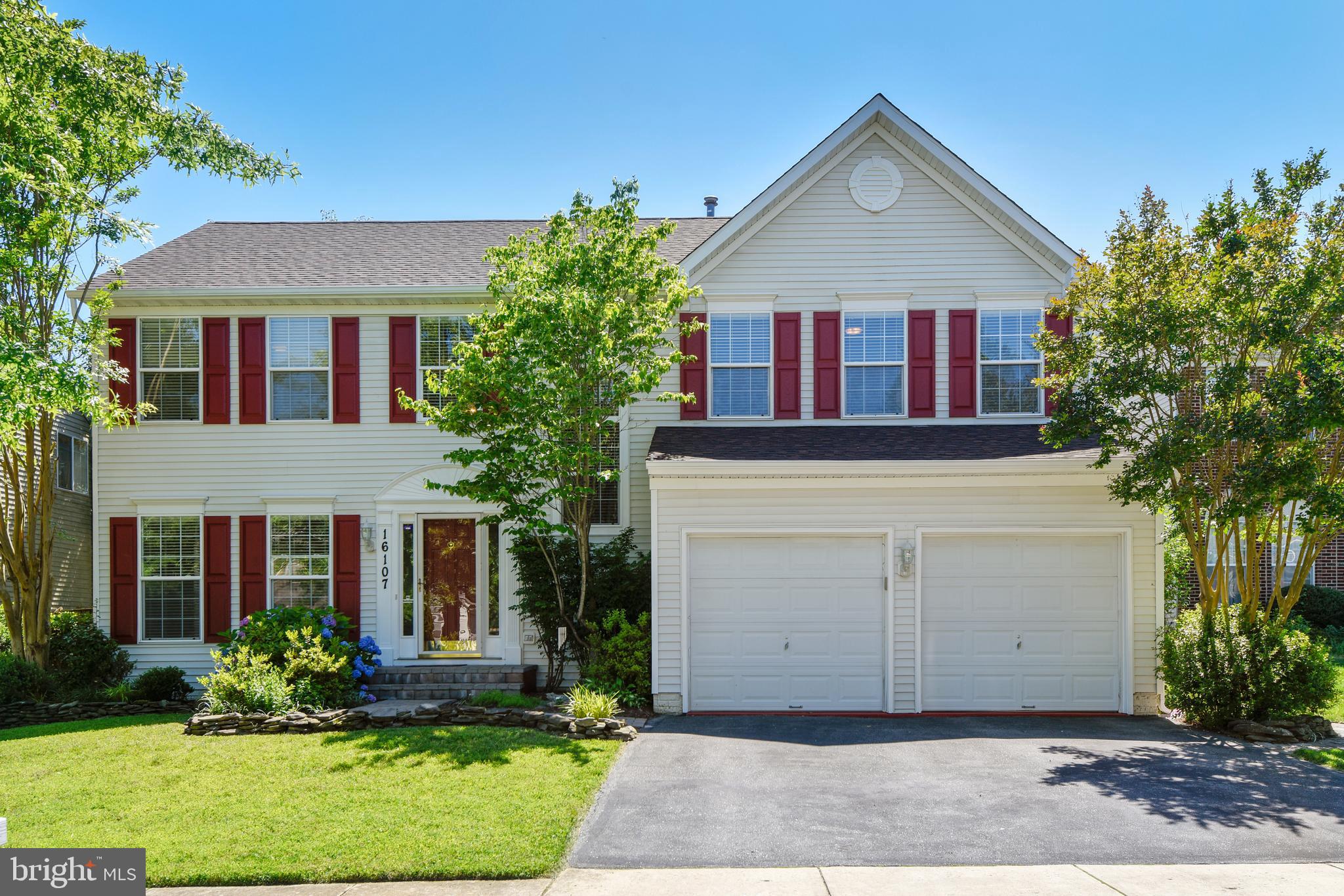 Sun filled and beautifully landscaped, this 4 bedroom, 3.5 bathroom colonial is ready for move in! The home features a custom kitchen with maple cabinets, granite countertops and backsplash, ceramic tile flooring, breakfast area, pantry, side-by-side refrigerator/freezer, natural gas range with oven, built in microwave and dishwasher. Main level with formal living room, dining room, family room. Gleaming oak hardwood flooring throughout the main level.  The spacious owner s suite features open vaulted ceilings and a large walk-in closet, with custom shelving. Private en-suite bathroom with oversized soaking tub, separate shower and double vanity. All four upper level bedrooms have plush wall-to-wall carpeting, ceiling fans and dimmer lights. The laundry room is conveniently located on the second floor. The fully finished basement features newer carpet, large rec room, private library / office, and full bathroom. Newer energy efficient heating and air condition systems. Professional landscaping featuring various perennial shrubs and flowers. Brick paver side walkway leads to a large, flat, fully fenced in backyard with brick paver patio   perfect for entertaining! An underground, programmable irrigation system keeps the 4-season landscaping well watered.  The home is located within a short walk to Allen Pond, Bowie Towne Center, shopping, and dining. Fantastic location with easy access to routes 50, 197,and 301.