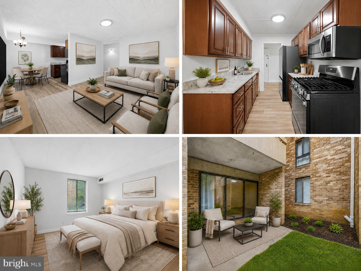 <p>Renovated from top to bottom, this stylish 2BR, 1BA condo is truly move-in ready. The sleek new kitchen pairs granite countertops and stainless appliances with crisp contemporary cabinetry. Fresh flooring, paint, doors, lighting, and window treatments give the entire home a bright, cohesive finish. The beautifully updated bath completes the transformation. A personal terrace overlooking a peaceful courtyard extends the living space outdoors, while a private closet across the hall provides overflow storage.</p>

<p>The condo fee includes heat, gas cooking, water, hot water, trash service, snow removal, landscaping, and common-area maintenance. Glenvale Condominium offers onsite management, tot lots, ample parking, and convenient access to a community pool, a rec center, and bus service to the Silver Line Metro. Pet-friendly!</p>

<p>Reston Association HOA membership includes recreation passes and access to 15 outdoor pools, 49 tennis and pickleball courts, numerous playgrounds, lakes, community centers, picnic areas, 55 miles of paved pathways, and year-round activities. Minutes to Reston Town Center, Toll Road and major commuter routes, Dulles Airport. </p>

<p>Disclosures: Some photos enhanced by AI. Glenvale not FHA approved. Owner is licensed Virginia real estate agent.</p>