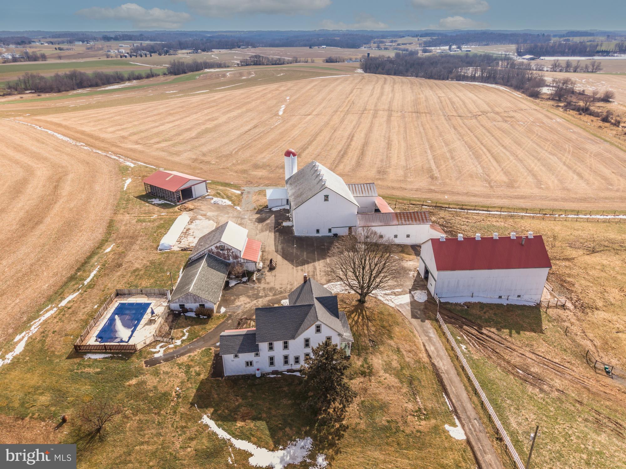 397 Jackson Rd – Quarryville, Lancaster County, PA | 144.5-Acre Farm for Sale

Discover one of the most desirable large farms in southern Lancaster County at 397 Jackson Rd. This 144.5-acre farm for sale offers a rare opportunity to own premium agricultural property in the Quarryville/Little Britain area, featuring evenly sloped fields, a creek, and a paved driveway—ideal for cattle, tobacco, or other farming operations.

The property includes a spacious main barn with beef cattle housing on the first floor and tobacco storage on the second floor, a tobacco barn, two equipment sheds, and a garage, providing versatile space for farm equipment and livestock. The 6-bedroom, 2-bath home is currently under renovation (renovations will not be completed), offering a foundation for future customization.

This farm represents a rare investment opportunity in southern Lancaster County, combining high-quality sloping farmland, productive outbuildings, and a picturesque farm with creek setting. Its prime location near Quarryville ensures convenient access while maintaining the tranquility of country living.

Perfect for buyers seeking a large, well-maintained farm with versatile agricultural potential, this property is a standout among southern Lancaster County farms. Don’t miss your chance to own one of the region’s finest Quarryville farms for sale.