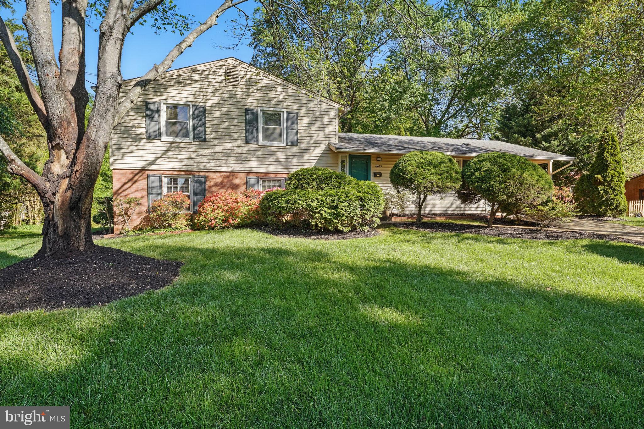 Welcome Home To Springbrook Forest, located approximately two miles outside the beltway with convenient access to Braddock Road and Little River Turnpike.  Top ranked Fairfax  County and National  Schools  within the Woodson HS Pyramid,  and just two blocks to Canterbury ES.  Award winning Swim club at the community pool.  Ideally situation between NOVA Community College and George Mason University,  minutes to INOVA Hospital and Historic Fairfax City.  This split level home has had just one owner.  Although well maintained the home lacks updates and renovations, except for the bathrooms, in which all have been improved white on white.  The Primary and Hall FB have oversized walkin showers.  A half bath is located in the basement.  The original hardwood floors span the main and bedroom levels.  The basement has asbestos tile.  A beautifully landscaped yard which is a standout within the community.  Looking especially good now with multiple colors of blooming azealias along with freshly spread black mulch.  The yard is .35 acreas and the backyard is perfect for Family BBQ's and most any sport you care to enjoy.  A one car attached carport comes with a nice sized storage shed.  The main entracance lands you the foyer with a coat closet.  The L-shaped LR and DR combo get loads of natural sunlight with the bay window and sliding door.  The eat-in kitchen has room for a bistro table and two  chairs,  it comes equipped with a coktop and double wall oven.  The pantry adds a huge amount of storage.  The upper level boasts three well appointed bedrooms with an enormous amount of closet space.  The windows on these two levels have been replaces.  The walkout basement has a spacious FR,  a legal fourth BR and half bath.  The laundry and utility are also on this level.   An unfinished crawlspace completes this level.  The home is being Sold " AS IS" ,  You can see and feel the Love that kept this home looking like the hidden gem it really is.