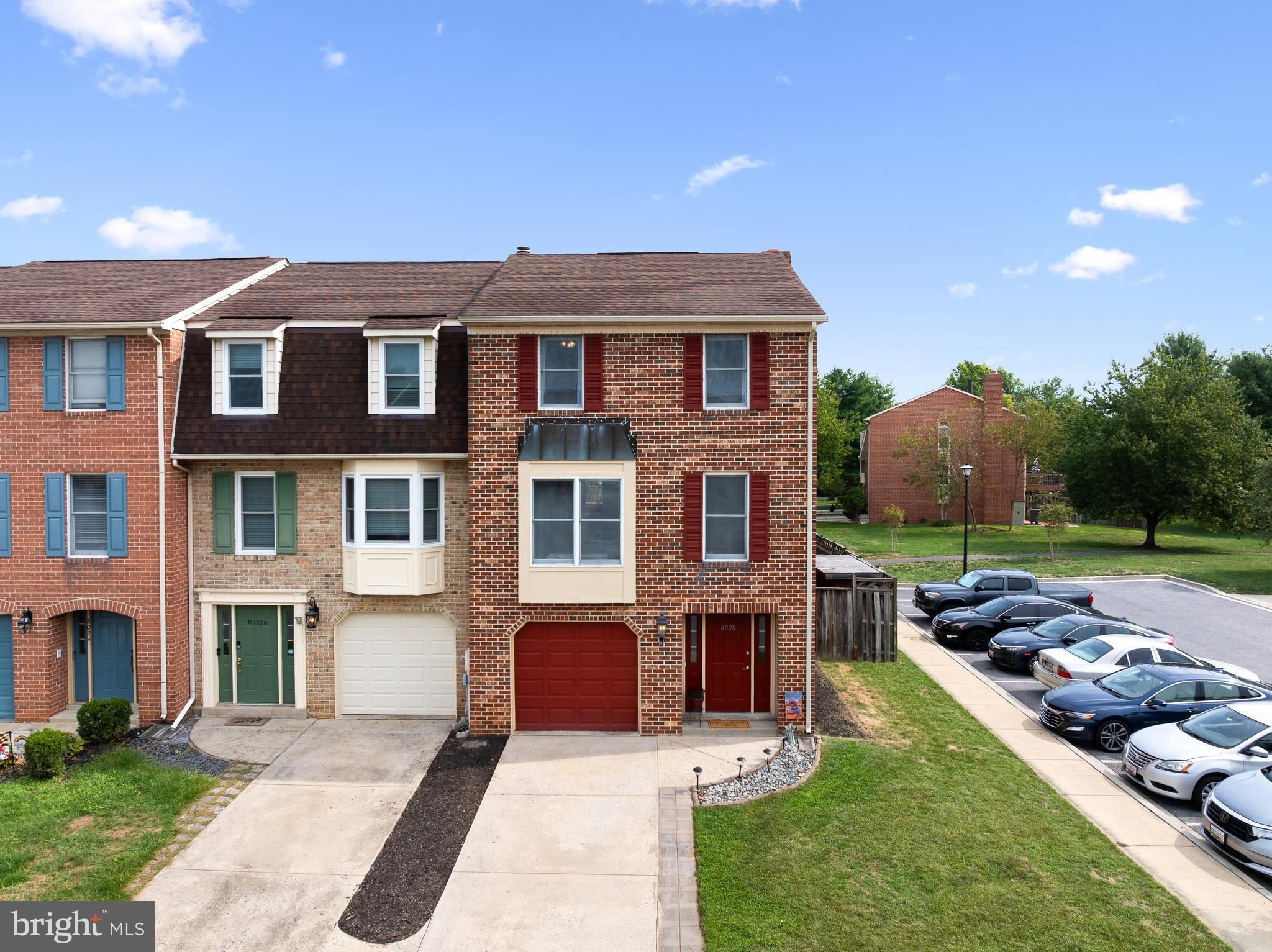 ***OPEN HOUSE — Saturday, October 4th from 1-3pm*** Stunning end-unit townhome in the highly desirable Waterside community. Meticulously maintained and packed with upgrades. Enter to brand-new LVP flooring in the foyer with access to the garage and mechanical room, plus a large recreation room with brand-new carpet and a cozy fireplace, perfect for entertaining. The second level features LVP flooring throughout, a fully remodeled kitchen with granite countertops, stainless steel appliances, and an oversized island with built-in cabinetry on both sides, plus an eat-in area that opens to a private deck and fully fenced yard (brand-new back door). This level also includes an updated powder room, a formal dining room with chair-rail molding, and a family room at the front of the home that fills the space with evening sunlight. Upstairs, brand-new carpet spans the entire level, featuring a skylight-lit primary suite with a fully renovated ensuite bath, including new vanity, shower with new wall panels and pan, and new shower flooring. A fully updated hall bath matches the primary suite, and two generously sized additional bedrooms—each with its own ceiling fan—complete the upper floor. Notable updates include (dates are approximate): freshly painted; new carpet throughout; new LVP in entryway; new water heater (Dec 2024); full kitchen remodel (Approx. 2020); kitchen appliances except dishwasher (Approx. 2023); dishwasher (Approx. 2019); back door to deck — brand-new; LVP flooring on 2nd floor (Approx. 2020); new gutter (Approx. 2019); and garage door (Approx. 2020). Waterside residents enjoy a family-friendly community with a pool, scenic walking paths along the Monocacy River, and landscaped open spaces, all minutes from Wegmans, Historic Downtown Frederick’s shops and restaurants, Monocacy National Battlefield trails, and major commuter routes. Don't miss out, and schedule your tour today!