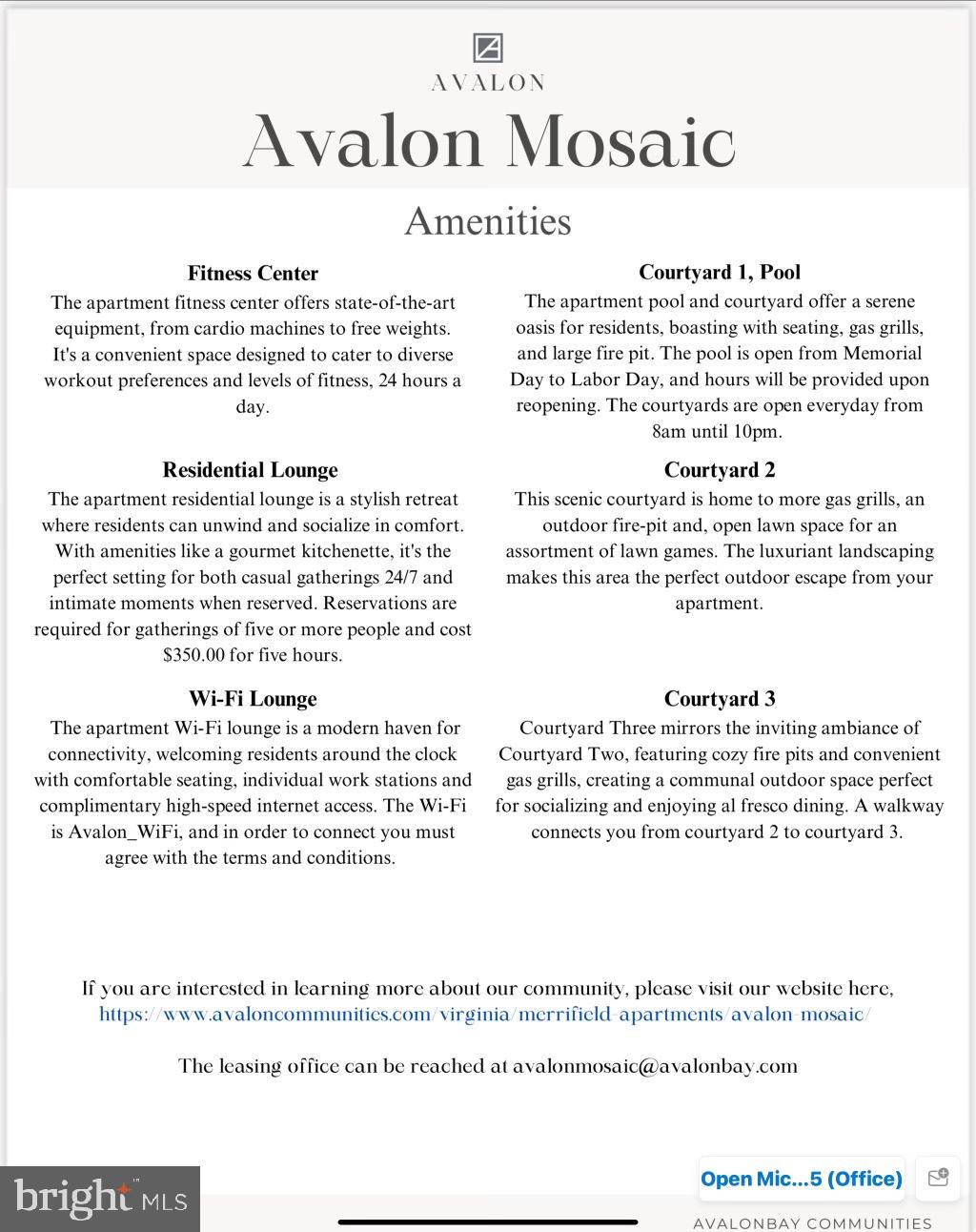MOSAIC AT MERRIFIELD - Residential