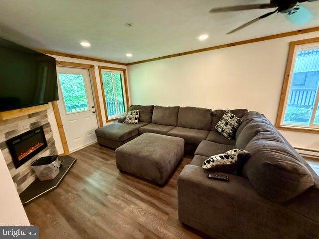 Renovated in 2022. 1st Floor 2-bedroom / 2- full bath Condo in the beautiful Allegheny Mountains at Blue Knob All Seasons Resort. This stunning unit features a Kitchen with solid hickory cabinets, and Acacia Butcher Block counter tops. Stainless-steel appliances. Luxury vinyl flooring. Heated ceramic tile in both bathrooms. Stone fireplace, and so much more. $342.00/ Mo HOA fee includes: indoor / outdoor heated pools, hot tubs and gym area, tennis and pickle ball courts, building, property maintenance & garbage. Wi-Fi. *Conference center, Golf and Ski resort is not included in HOA fee. *