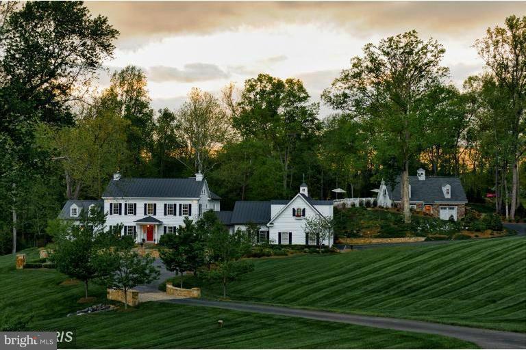 Situated on 4.9 landscaped acres is a custom home complete w/ gourmet kitchen/hearth/breakfast nook combo, 4 bay, attached garage w/ an office suite above - exterior entertaining space overlooked by a pool & more - a must see for any buyer looking to be anywhere in horse country in min w/ easy access to DC-all furnishings are for sale.