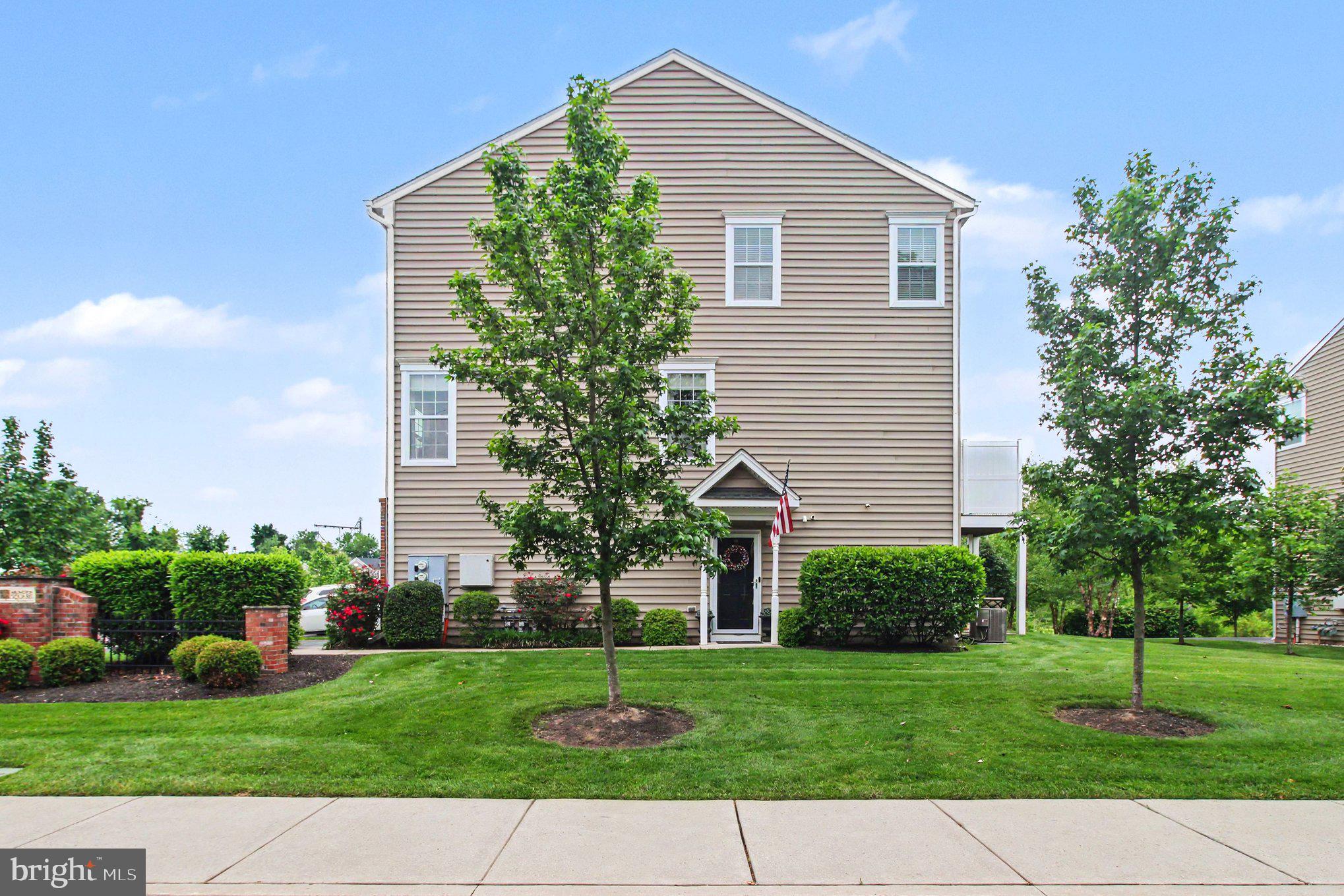 Welcome to this light filled end unit in the desirable Arlington Square Planned Community. Step inside to discover a spacious interior that invites natural light to dance across the open floor plan. The daylight basement provides space for your creativity. Whether it is a den, a work-out space or office, you will also enjoy the chance to settle outside on your 10’X10’ concrete patio complete with a privacy wall. This Newport model highlights a main open floor plan with 9’ ceilings and designer hardwood flooring. The oversized kitchen includes a breakfast bar peninsula and island for additional seating. The dining room has access to the 10"x10" Trex deck. Imagine enjoying your morning coffee or sipping on your glass of wine as the sun sets. The kitchen is complete with a pantry, GE stainless steel appliances, stainless steel sink, and gorgeous granite countertops. All the lighting in the kitchen and dining room has been tastefully updated. The living room is spacious and filled with that natural light. Custom window coverings enhance the beauty of this room. A half bath, with a pedestal sink, completes the main floor. As you continue to the upper floor, you will be surprised by the little storage space, or a hiding place. You decide. The spacious primary suite features an impressive cathedral ceiling as well as a large walk-in closet. The primary bath features 12”x12” ceramic tiled flooring, double vanity sinks, and an oversized shower with a marble bench seat. To complete this 2nd level, there are 2 generously sized bedrooms, a full bathroom, and a laundry room with hook-up for an electric dryer. Stylish ceiling fans have been added to most rooms, and the entry level has been upgraded with premium plank flooring. There is an oversized 2 car garage with access to the interior and plenty of storage space. This unit benefits from a welcoming curb appeal, thanks to the association. This unit is in an excellent location, close to nearby restaurants, shopping, and less than 10 minutes to Route 309, and is in the highly rated Souderton Area School District. This meticulously maintained unit is waiting for you. Do not hesitate to schedule your private showing.