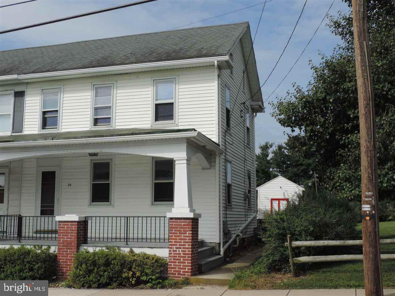 Live here and stop paying rent now!  Move in ready and waiting for you. Freshly painted and ready to go. Quick possession possible with this 3-4 bedroom semi-detached in Eastern Schools.  First floor laundry, shed, newer roof, and covered front porch will sure to please.
