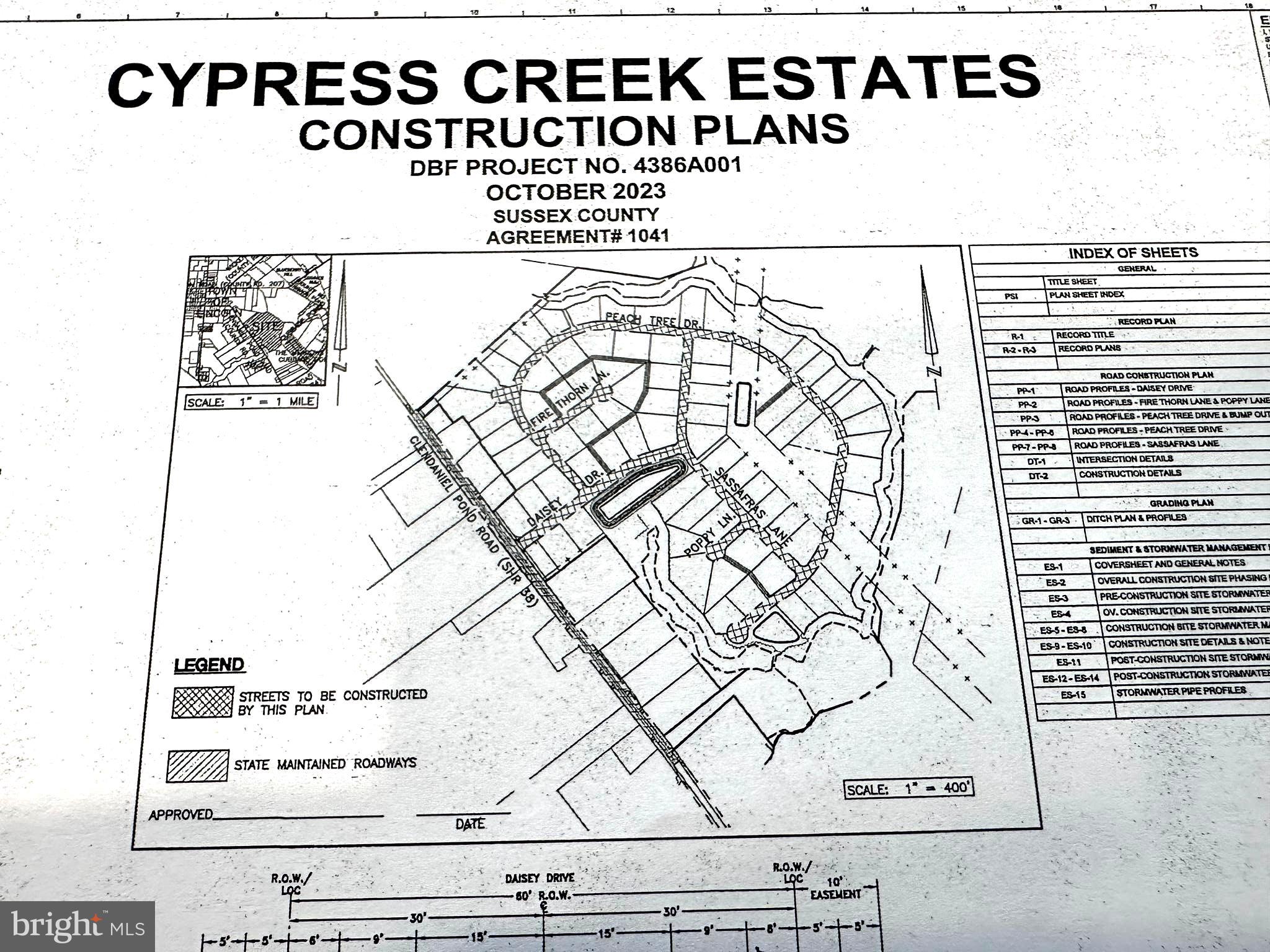 Sold Before Processing.  Listing is for comparable use only.   Seller is a licensed realtor in the Sate of DE.    This 97 acre farm sold fully approved and unimproved for a 78 single family lot subdivision with all agency approvals in place and ready to break ground.   The lots average around .70 acres and will have individual wells and septics.  Actual settlement date was 7.02.2024.