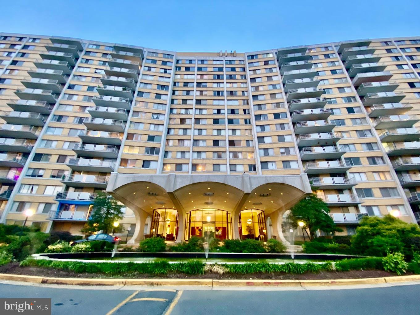 Gorgeous modern unit 2B – 2B, which has everything freshly painted with an ideal location in the booming West End of Alexandria. Ten Minutes to 7.6 miles Regan National Airport, The Pentagon, the new Amazon HQ, Old Town Alexandria, right off I-395, 1.4 miles to Van Dorn Metro Station, 6 miles to Amtrak Train Station. Near schools. Easy stroll to shops and restaurants with the Giant supermarket right across the street -easy commute to DC. Well-positioned to benefit from the massive Landmark Mall redevelopment project which will include the new Alexandria Hospital and 2500 employees (an excellent time to buy before construction starts) - this sophisticated luxury 2-bedroom 2-bath condo is updated in every way. A designer’s dream that shows like a model unit. Re-designed and streamlined kitchen with all the modern features including quartz counters, stainless steel appliances and 5 burner gas stove with overhead exhaust hood- custom enlarged pantry w/ washer-dryer! Note all the expanded storage in the unit and the features you don’t see - the new double pane windows in every room, corner unit with only one neighbor with a single common wall in the living room. New custom hall closet, multiple custom and expanded bedroom closets, gorgeous sophisticated tile flooring throughout. Near penthouse views for miles. Beautiful deep very private balcony, where you can enjoy stunning sunset. No neighboring buildings to violate your privacy. Oversized windows. Separate corner dining room with spacious kitchen open to the living and dining rooms. Secure garage parking space included and extra storage space conveys. Utilities included in the condo fee, amenities include oversized outdoor pool, in-house gym, sauna, 24-hour front desk with concierge, on-site management, extra visitor parking on grounds, basketball court, tennis courts, luxury living. New balcony sliding door, (1) garage parking, (1) assigned storage.