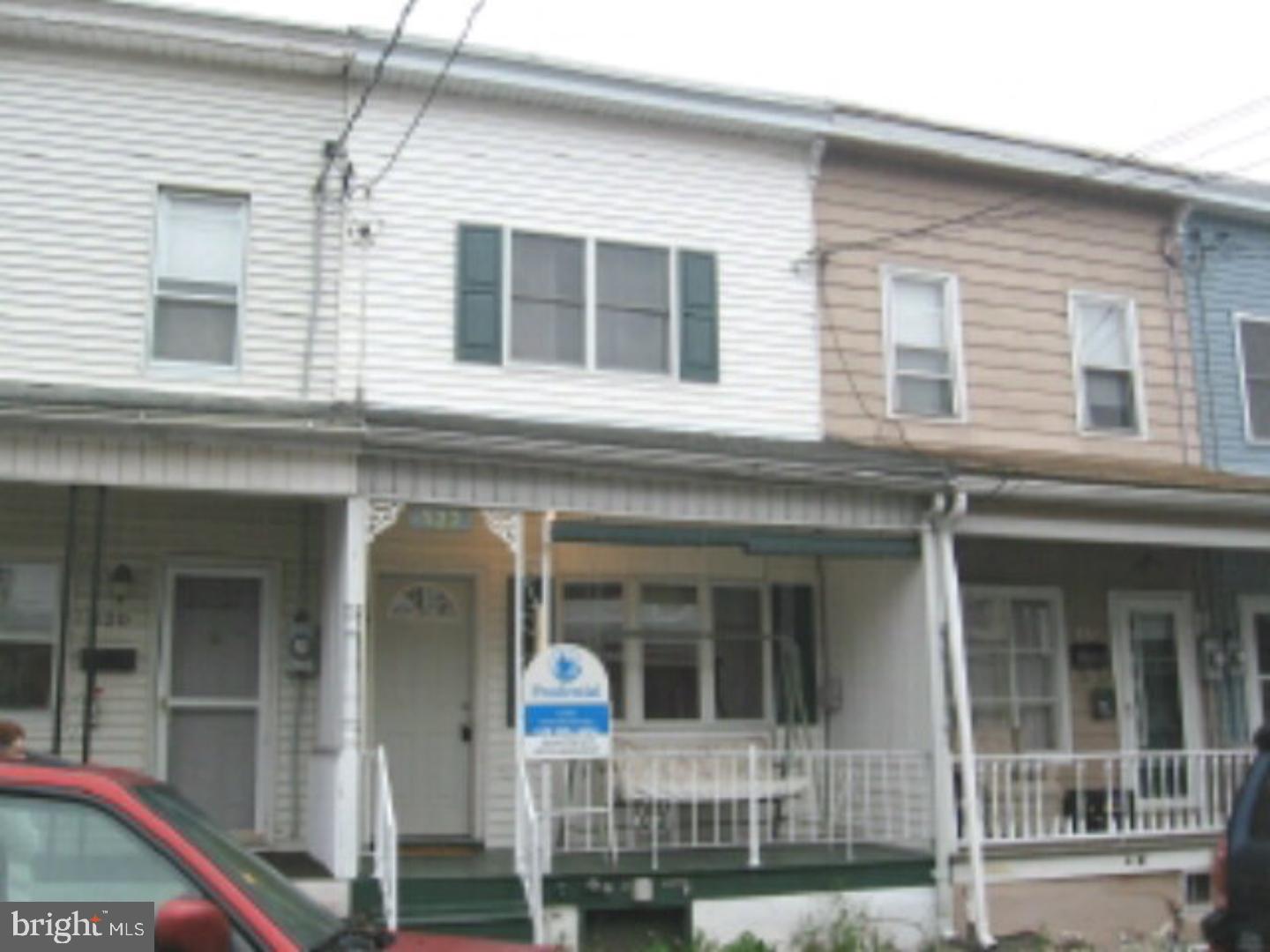 Great Starter Deal!Cozy,well maintained row home.Clean condition. Great Investment property.New electric hot water heater(2011).Anderson windows, radiators thru-out home.All appliances remain with sale.Fenced-in backyard & shed.Possible off street parking in rear with the removal of back portion of fence. Property sold in an as is condition.  Mailing Address Continued: Frackville