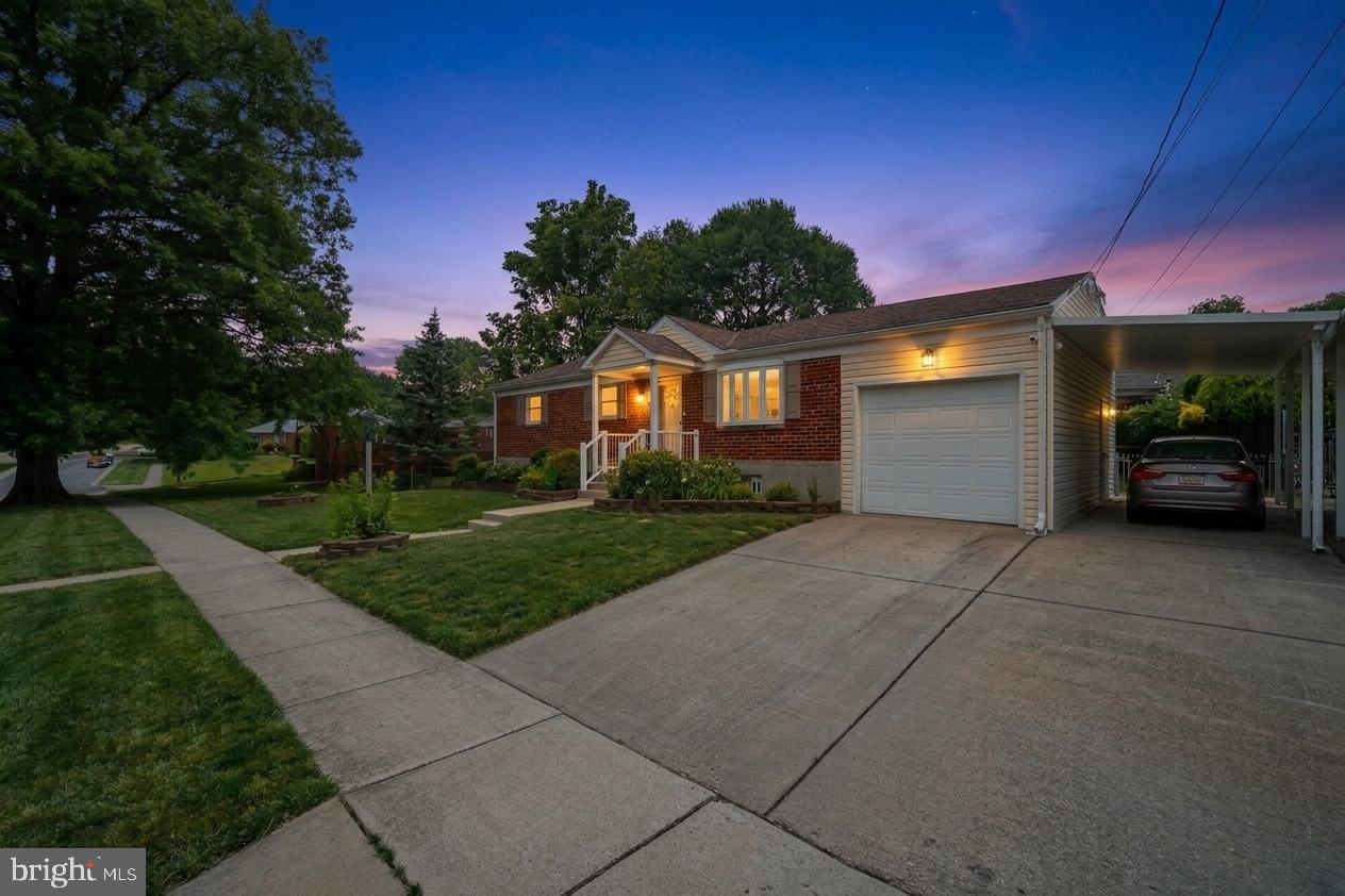 Discover what a rare find this special home is for the very discerning buyer looking for turn key condition! The updates and renovations truly speak for themselves. From the professionally landscaped yard, the welcoming walkway, the inviting front Portico, this home does not disappoint! You will be impressed with the spaciousness of this two-level rambler that offers 3 BRs, 3 Full BAs, One Car Garage, attached Carport and a driveway, plus the eye catching renovated and expanded Kitchen is a stand out, in addition to the renovated BAs. Don’t miss the delightful Sunroom and then on the lower level you will enjoy and relax in the expansive Rec Rm with mini Kitchen with wet bar and storage, along with a gas fireplace, plus an  Exercise Rm, a 3rd BA, a convenient Home Office for two and a walk up to the well-manicured yard which offers a motorized awning for the backyard Patio – how awesome is this!  Note this amazing home has it all –- just some of the improvements:  Whole House Generator (2013); Kitchen totally renovated and expanded – new appliances (2018);  first floor level Full BA and Primary BA renovated (2017); lower level half BA was converted to Full BA with tub and shower (2011); total Roof Replacement - Shingles warranted 50 years (2006); New Gutter System (2015);  Instant Hot Water Heater (2026); HVAC – also air cleaner and humidifier (2010);  Vinyl Siding (2004);  NEW Painting – Upper and Lower Level (2026);  NEW Exterior Painting and Landscaping (2026);  Blown-in Insulation in Attic (2015);  Roof Fan (2026);  New Casement Windows - 9 (2024);  Installed Basement Windows – 4 (2008);   Replaced Triple Slider/right side Window (2024); Installed Triple Slider Windows in Sunroom - 2  (2010);  Installed Bay Window (2004);  Installed New Front Entryway (Portico), Concrete Walkway and Shutters (2022);  Installed New Entry Door, Storm Door and Sliding Glass Door (2023);  Installed New Panel Doors – BRs, BAs and Closet – 7 (2018);  Installed Glass Doors – 3 (2011);  Installed Basement Windows – 4 (2008);  Bay Window Installation (2005);  Installed Exterior Shed Doors (2006);  Full Lower Level Basement Renovated + Electrical Upgrade (2011);  Installed Motorized Awning -Backyard Patio (2011);  and more – including lighting, carpeting, flooring, window treatments, washer and dryer.  AHS Warranty transfers to the new buyer (Expires 9/1/2026).  ADT system was updated in 2023 and 2024. Fabulous location - mins to Sligo Creek Park, 495, bus stop, THREE Metro stations, COSTCO, shopping, food stores, banks, downtown Silver Spring, Wheaton and Takoma Park! What a delightful home with so many improvements.
