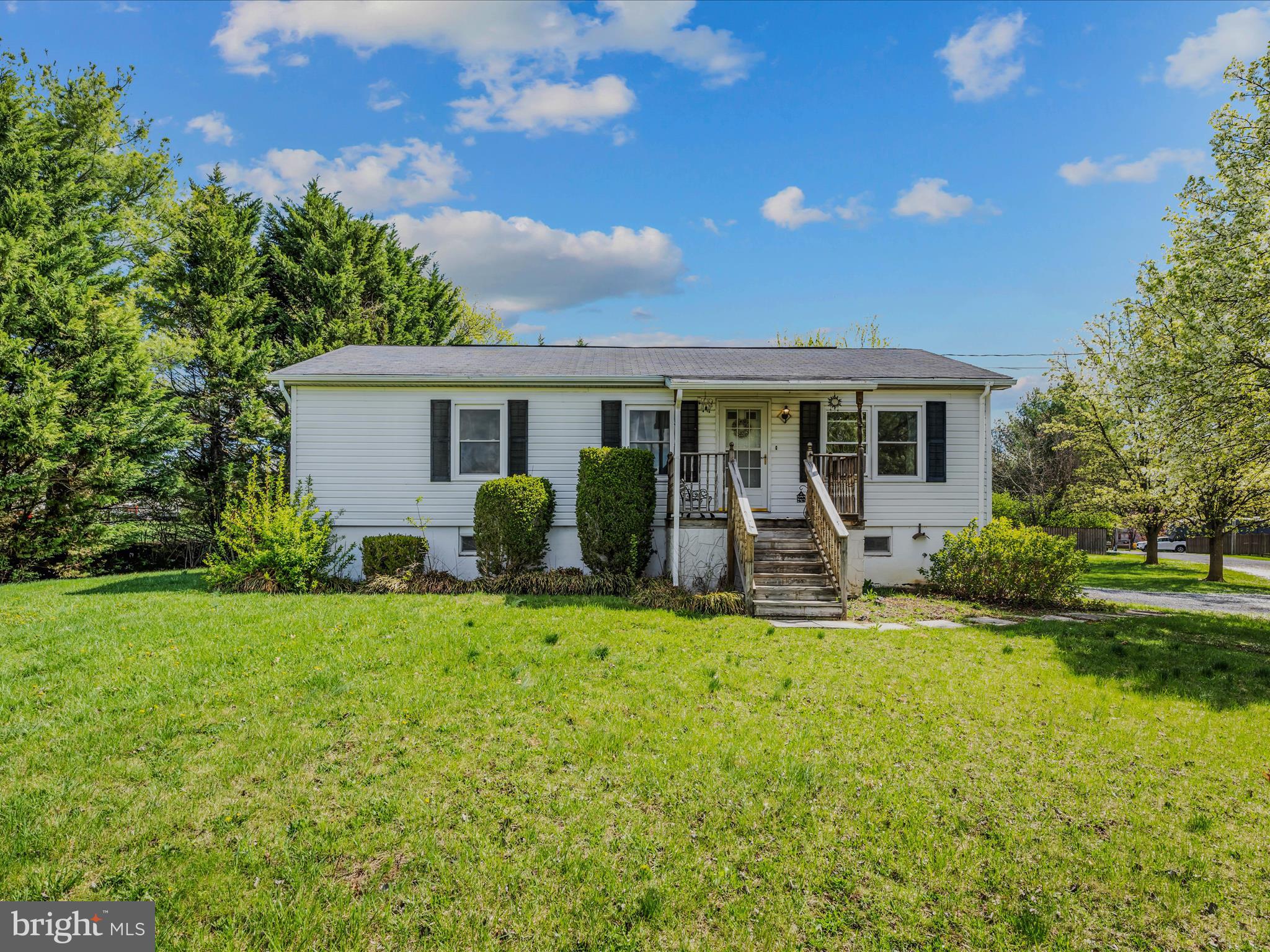 HIGHEST AND BEST DUE APRIL 14TH BY 5PM 
Welcome to 74 Jason Way, Bunker Hill, a beautiful and quaint 3-bedroom rancher, situated on a spacious 0.63-acre corner lot in Berkeley County, WV! This property offers the perfect blend of peaceful country living with commuter convenience, just minutes to the Virginia line, I-81, and Route 7 for easy access to Winchester and Northern VA.
Inside, you'll find a functional galley-style kitchen with ample cabinet space, a large window for natural light, and easy access to the dining area. The layout flows into a cozy living space and three comfortable bedrooms, with updates including all new windows (approx. 5 years old) and new insulation for year-round comfort.
The fully finished basement offers additional living space with potential for an additional bedroom or bonus room and the option to add another bathroom, plus a pellet stove that adds extra warmth and character.
Step outside to a generous backyard oasis, ideal for pets to roam, kids to play, or creating your dream garden. Relax and unwind on the charming rear deck, perfect for morning coffee or evening gatherings. You'll love the oversized detached 2-car garage with a brand-new roof (2024) and plenty of space for vehicles, tools, and hobbies!