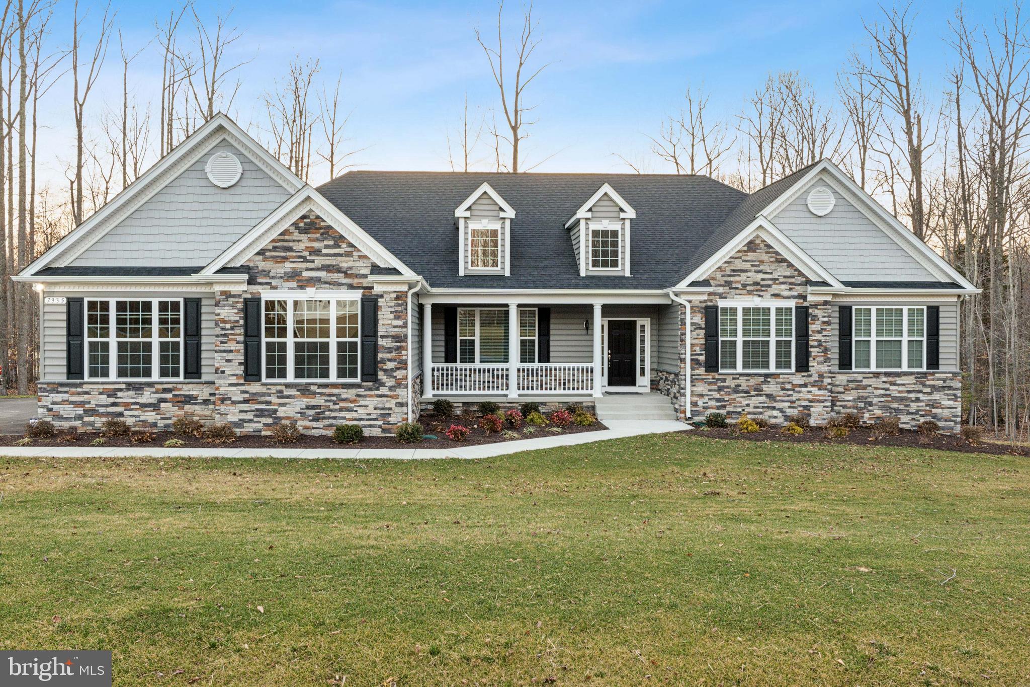 Why wait for new construction when this home was just completed in October of 2024. This gorgeous stone front Winchester model was built by Quality Built Homes.  This home features a 3-car side load garage, mudroom, cathedral ceiling in owner's bedroom with full bathroom, including the deluxe shower, separate vanities and soak in tub. Added rear extension for larger rooms, closets and pantry. Gas fireplace upgraded kitchen with Island and breakfast bar with kitchen table space and a formal dining room. The basement is unfinished for future plans and storage. Contact me today with any questions or to schedule a showing.