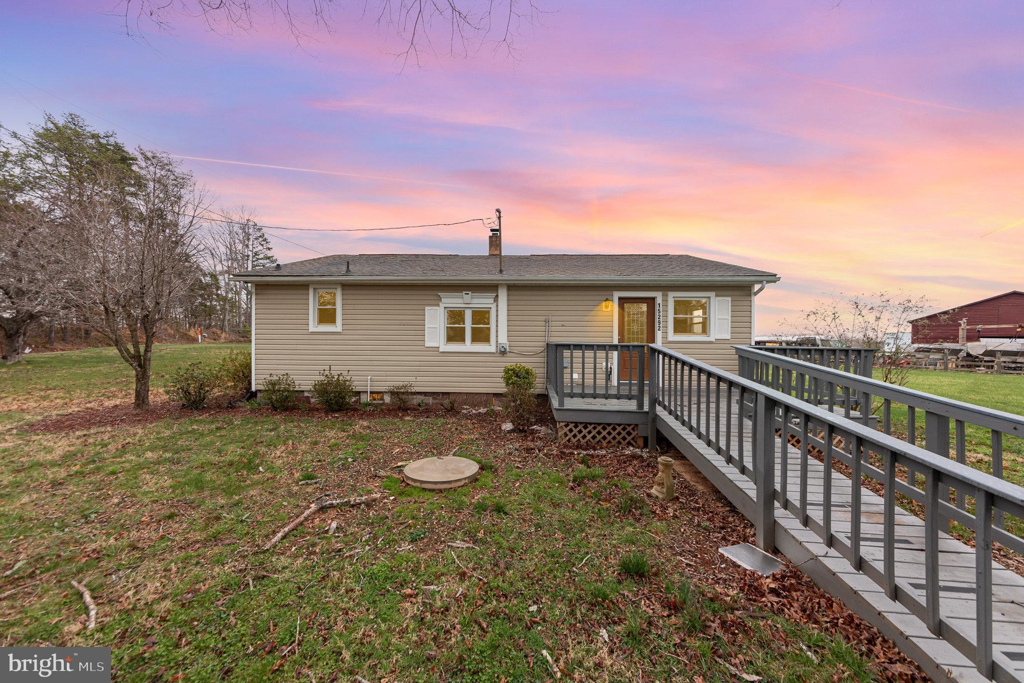Large 1.5 acre lot in the country plenty of flowers and shrubs blooming.  New Stove being installed. Added Breakers and repainted entire house and cabinets. Septic was pumped in September,   newluy insulated and conditioned crawl space  Hvac and oil furnace recentl y serviced and inspected,