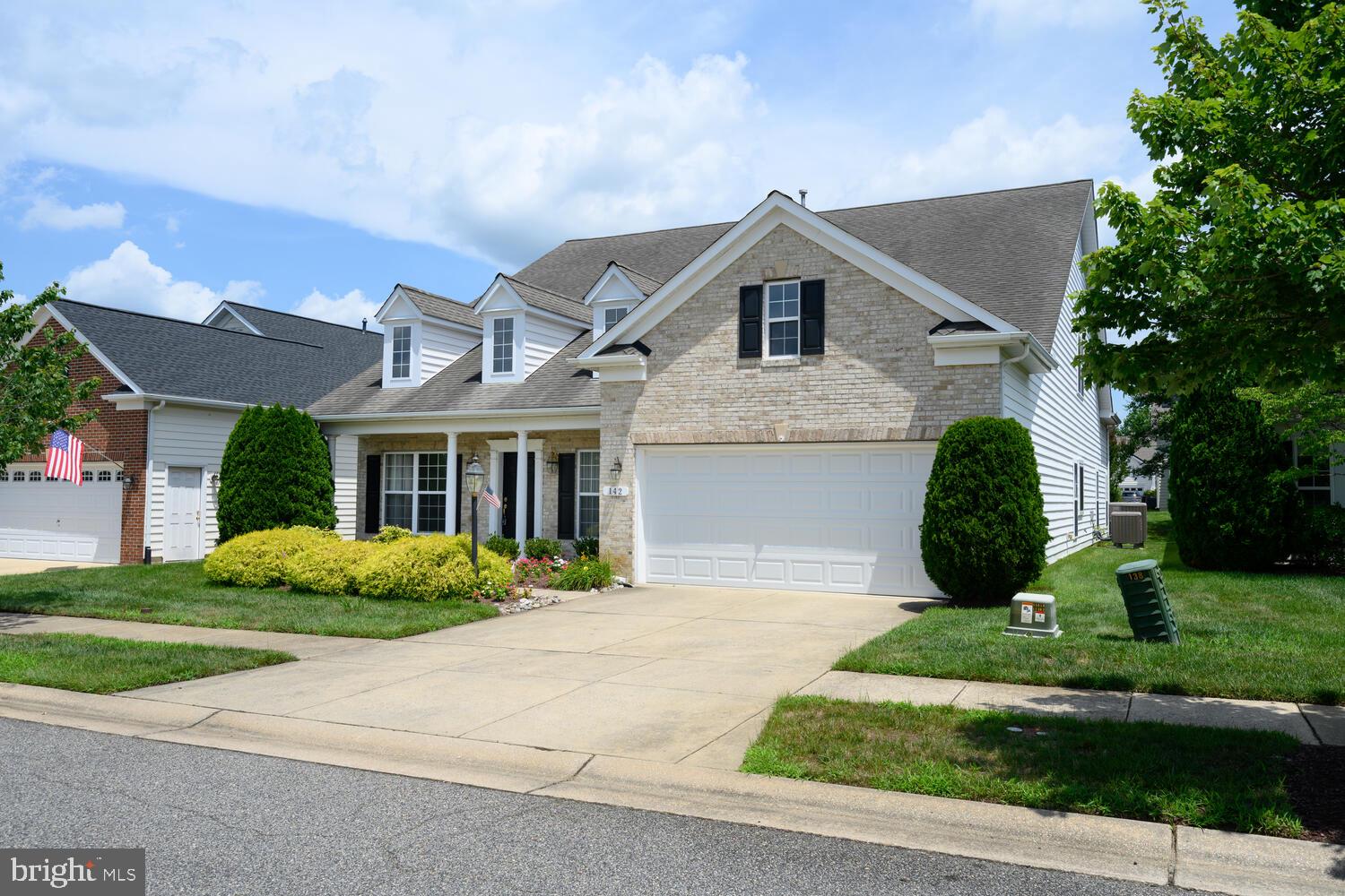 JUST REDUCED....Welcome to 142 Harmony and this beautiful Beethoven model home featuring 4 bedrooms and 3 and one half bath.  Situated on a lot that is just a short walk to the community club house, pools and all amenities, this home is designed with a beautiful brick front.  As you enter, the floor inviting floor plan welcomes you with the living and dining area on the front of the home and stairs to the side to the upper level.  Moving through you'll enter the very large family room with fireplace and the oversized gourmet kitchen with additional cabinets.  The breakfast area off of the kitchen allows for relaxing views of the rear patio.  The master suite is also located on the main level with master bath featuring a walk-in shower and a walk-in jetted tub.  This suite also has two walk-in closets and additional stairs to the upper level.  To complete the main level of the home is a half bath and laundry room with access to the garage which includes a sky basement for storage above.
The second level of the home offers a very large additional area that can be utilized in many ways along with a carpeted walk-in storage area that can be utilized as a closet or utility room.  To complete the upper level is a sitting room overlooking the family room below along with another bedroom and full bath.
This home is move in ready and available for a quick settlement.