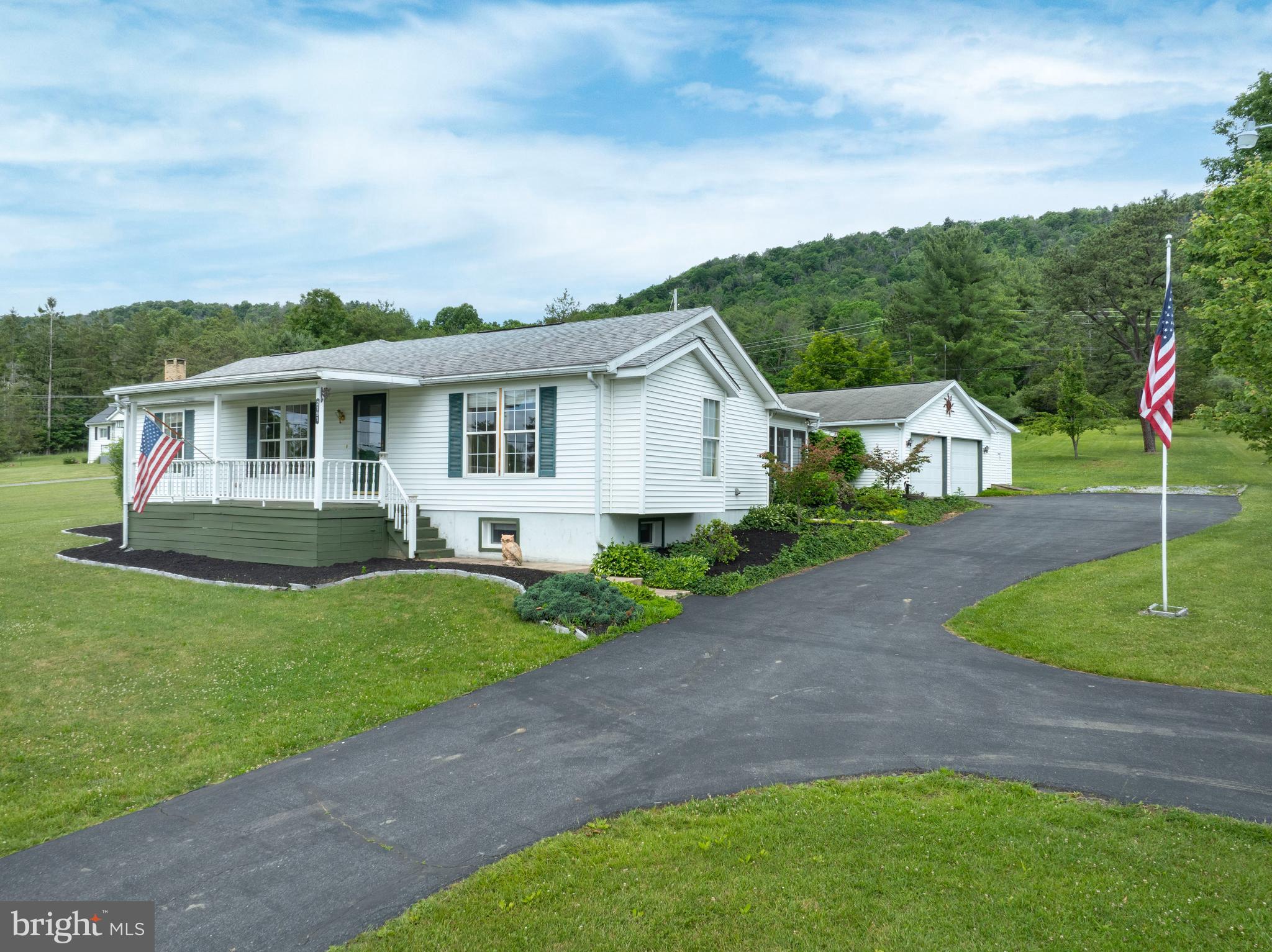 OPEN HOUSE: Sun, Jun 14 1:00 PM - 2:30 PM | Situated on 1.21 acres, this 4-bedroom, 2-bath home offers a functional layout with plenty of space inside and out. The great room features vaulted ceilings, abundant natural light, and a propane fireplace. A dedicated laundry room and sunroom with a wet bar add convenience and versatility. The partially finished basement includes additional living space, a bonus room for guests or a home office, and ample storage. Complete with a 2-car garage, central air conditioning (Brand new HVAC & ductwork in 2025), and electric baseboard heat for year-round comfort.