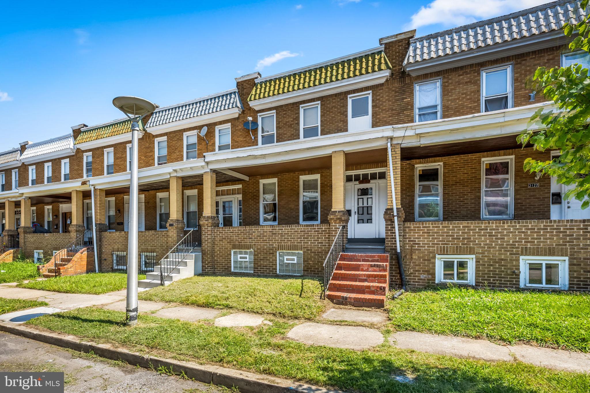 Welcome to 3120 Lawnview Avenue, a beautifully renovated 3 bedroom 1.5 bath brick rowhome in Baltimore’s established Belair-Edison neighborhood.  Thoughtfully renovated from top to bottom, the property offers fresh finishes, updated systems, and stylish living spaces.   The main level features an open concept with high ceilings, recessed lightening and a powder room.  The beautiful kitchen with center island, stainless steel appliance, quartz counters and white cabinets.  The upper level features 3 bedrooms and the modern bath.  The lower level features a large  finished family room and storage/utility area.  One block to Clifton Park which is home to Baltimore’s first public golf course, scenic walking paths, athletic fields, playgrounds, and tennis courts.  You'll enjoy a unique balance of urban convenience and access to extensive green spaces, with  Herring Run Park, and Lake Montebello  close by creating a natural backdrop rarely found in city neighborhoods.