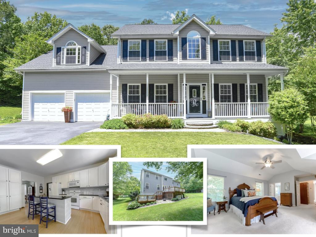 Welcome to our home!  A charming, well-maintained colonial located in a highly desirable area within the Leonardtown High school district in an established neighborhood with large established lots.  This home has fresh paint throughout. Main level features beautiful bamboo floors, a modern kitchen with granite counters, tile back splash, and center island. Large spacious family room and kitchen open onto a multi-tiered deck overlooking a lush, private back yard. A separate dining room plus formal living room/office and powder room complete the main level.  Four bedrooms and two full bathrooms on the upper level include a huge owner suite with walk-in closet, soaking tub and separate shower. Finished walkout basement In-law suite has its own full bath, laundry room, kitchenette and family area plus an extra bedroom that also doubles as a perfect home gym.  See this one fast!