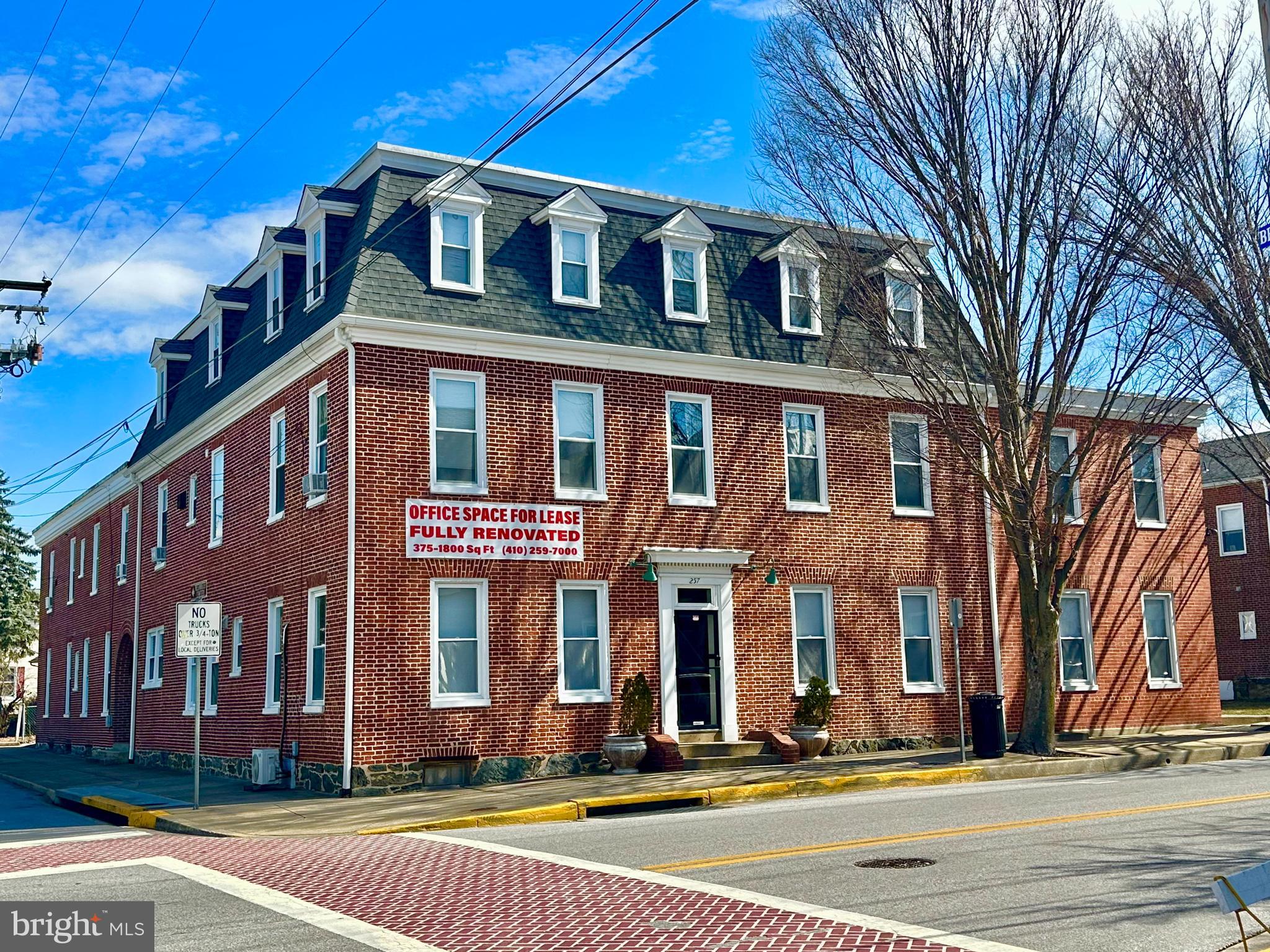Welcome to 257 E Main St, a commercial property in the heart of Historic Westminster MD for lease! This lovely property has been recently renovated with tasteful fit and finishes. The available space can be 400 square feet or up to 900 square feet. This property offers 2 bathrooms and a private parking lot plus plenty of street parking. Call, text or email listing agent today for your private tour!