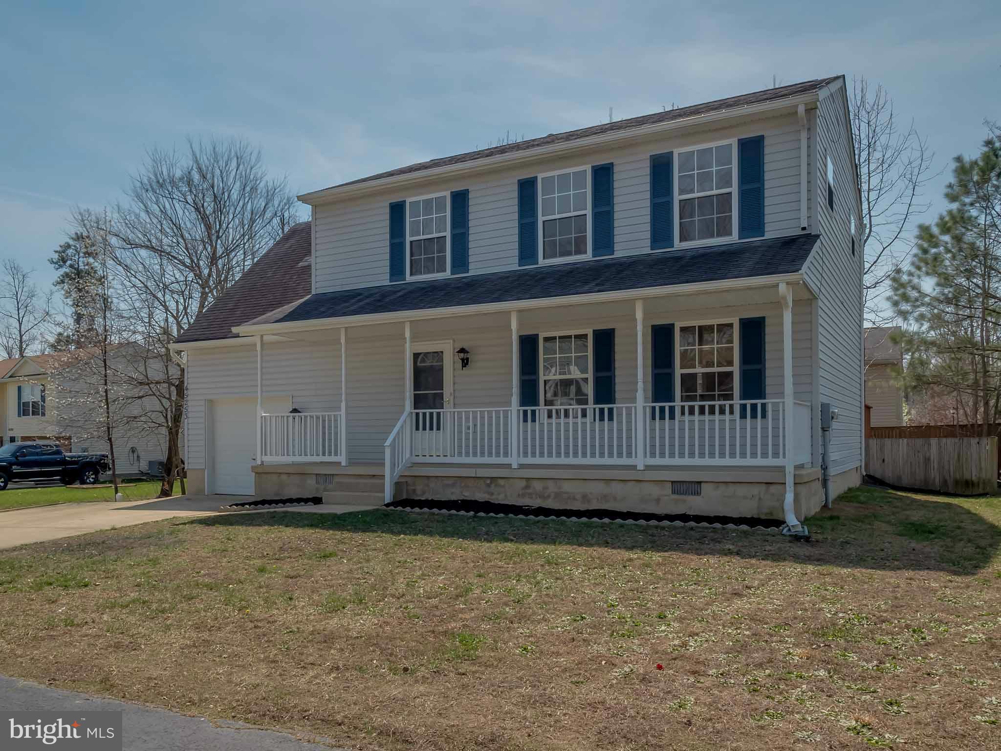 Quaint Colonial has been updated.  New roof being done this week. New Kenmore stainless appliances, Laminate Flooring, New HVAC  w/ warranty. .t 4 spacious bedrooms, 2.5 baths w/large  country kitchen, separate laundry area,Relax on the covered country porch, 1 car garage, Fence and rear deck. Home is conveniently located to schools, shopping and employment.Home Warranty Included. Priced to sell!