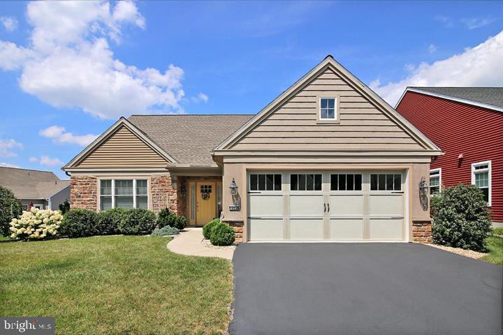 Are you seeking the benefits of a 55+ community without the commitment of a land lease? Look no further! This impeccably maintained ranch-style home, nestled in Northgate—a vibrant 55+ community with an optional clubhouse membership—provides the ideal solution. This home boasts a pristine appearance, resembling new construction, and sits on a .26 acre lot.  The Northgate community offers an array of amenities through its clubhouse, including an in-ground pool, fitness center, fitness classes, billiards, library, hair salon, coffee shop, and a ballroom, creating a unique and enriching lifestyle for its residents. Outdoor enthusiasts will appreciate the proximity to the Rails to Trails The open layout ranch features three bedrooms and two baths, with luxurious touches like granite countertops, soft-close drawers, a pantry, tile backsplash, under-counter lighting, hardwood floors, and a 2-car garage. A screened-in porch and a versatile 2nd-floor bonus room add to the home's appeal, serving as an office, guest room, craft room, or extra storage space.Enjoy the stone patio for outdoor relaxation, and with the added convenience of a whole-house generator, you can rest assured that you'll never be without power. The property is beautifully landscaped, and the absence of a land lease, coupled with an HOA fee covering snow removal, mowing, fertilizing, and trash, ensures truly carefree living.This home comes complete with all appliances, and its easy accessibility to Routes 72, 322, and the nearby turnpike makes it a convenient choice. Don't wait any longer—schedule your private showing today to explore this home and experience the unmatched benefits of the 55+ community.