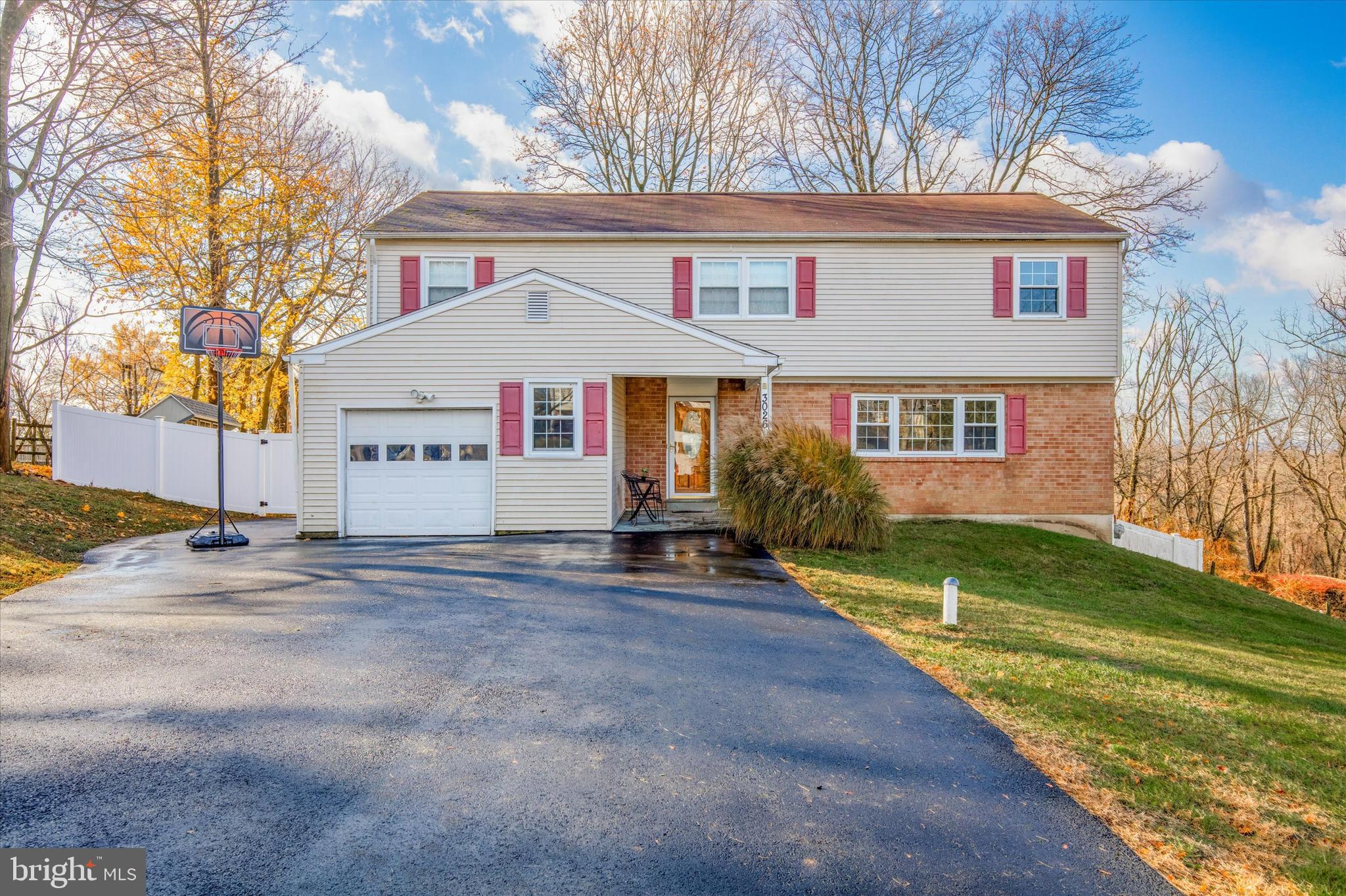 Welcome to 3026 Appledale Road, nestled in the coveted Methacton School District. This 5-bedroom, 3 1⁄2 bathroom home boasts a perfect blend of elegance, sophistication, and modernity. To the right of the entryway, you will discover an expansive formal living and dining room area. To the left of the entryway, you will discover a versatile space that can be used as an additional office or as a mud room. The spacious family room boasts gorgeous tile flooring and an exquisite fireplace, with french doors leading to the patio that bathes the room in natural light. Step outside to the deck and take in the picturesque views of the expansive backyard and in-ground pool. The backyard serves wonderfully as an oasis for endless entertainment and summertime gatherings. Enjoy quality time with family and friends around the fire pit and warm yourself as you enjoy the beautiful outdoors. The gourmet kitchen is a chef's haven, featuring top-of-the-line appliances, exquisite wood cabinetry, granite countertops, a breakfast bar, a center island with a built-in refrigerator, and barstool seating—ideal for meal preparation and entertaining. Completing the main level is a convenient laundry room, a half bath, and an attached one-car garage. The second floor hosts five bedrooms and two full bathrooms, with the primary suite offering two spacious closets and an en suite bathroom. Venture to the finished basement for additional living space, including a third full bath, a kitchen, and an additional room space that can be used as an extra bedroom, office, or gym. This fully finished basement is great for entertaining guests, spending recreational time with family, or a private space to work from home. Don't miss the chance to call this exquisite property home—a perfect blend of style and functionality awaits.