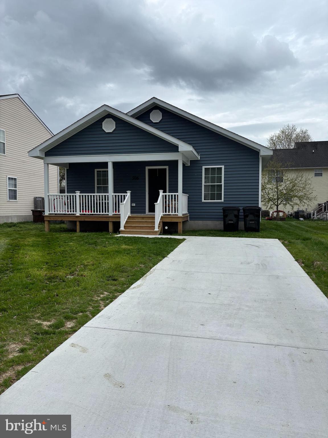 Nearly new ranch style home with large front porch. Three bedrooms and two full baths plus spacious laundry room enhance this home. Large kitchen with center island with stainless appliances and granite countertops are a focal point of this open floor plan. Move in ready and waiting for a new family!