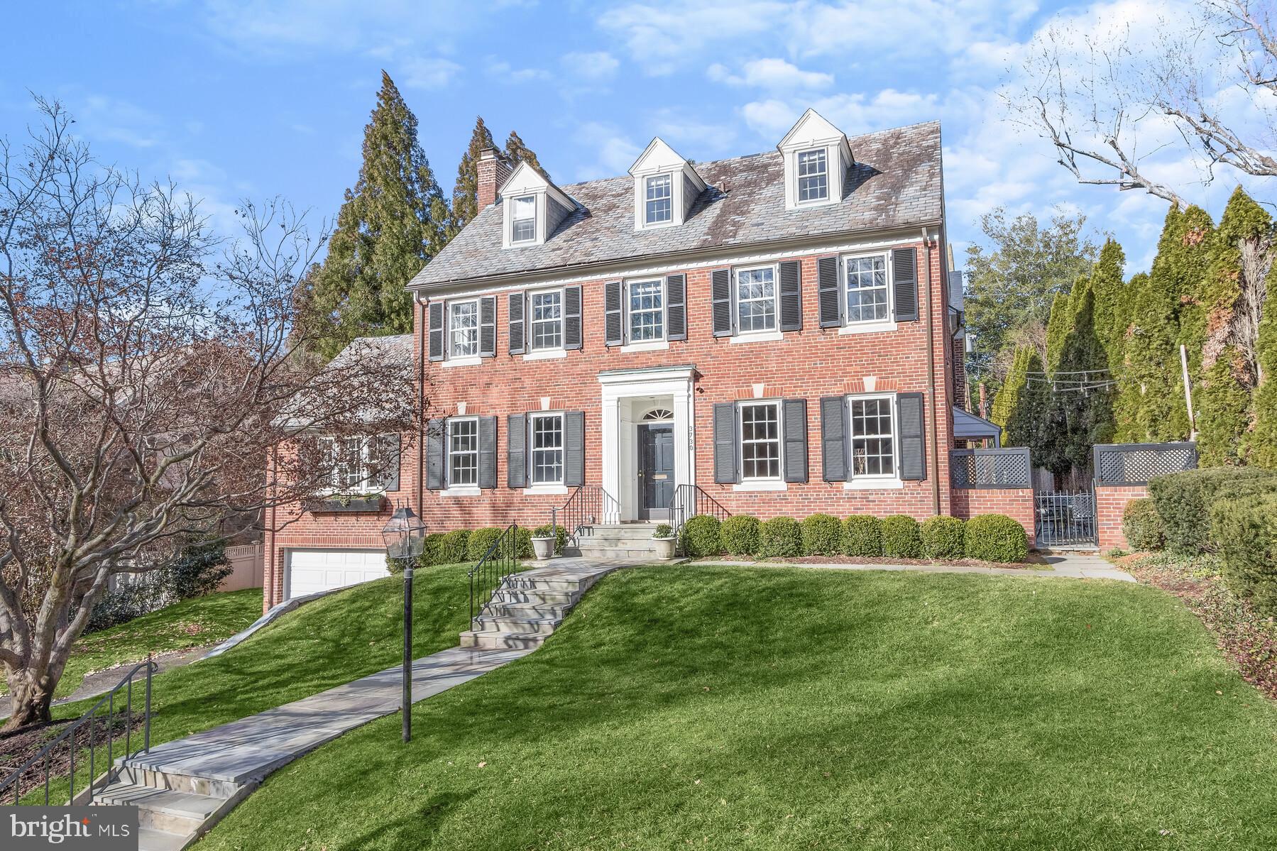 Located on a picturesque treelined street in the heart of Spring Valley, this stately brick Georgian residence boats 6 Bedrooms, 4 full and 2 half Bathrooms across 4 stories of elegant living spaces. Thoughtfully designed with sun-filled interiors, hardwood floors, gracious formal rooms, a spacious eat-in kitchen with walk-in pantry, and a finished lower level. Set on a beautifully landscaped quarter-acre lot with a private backyard and garage parking, this exceptional home is just moments from Spring Valley's shops, restaurants, parks, Sibley Hospital, and major commuter routes.
