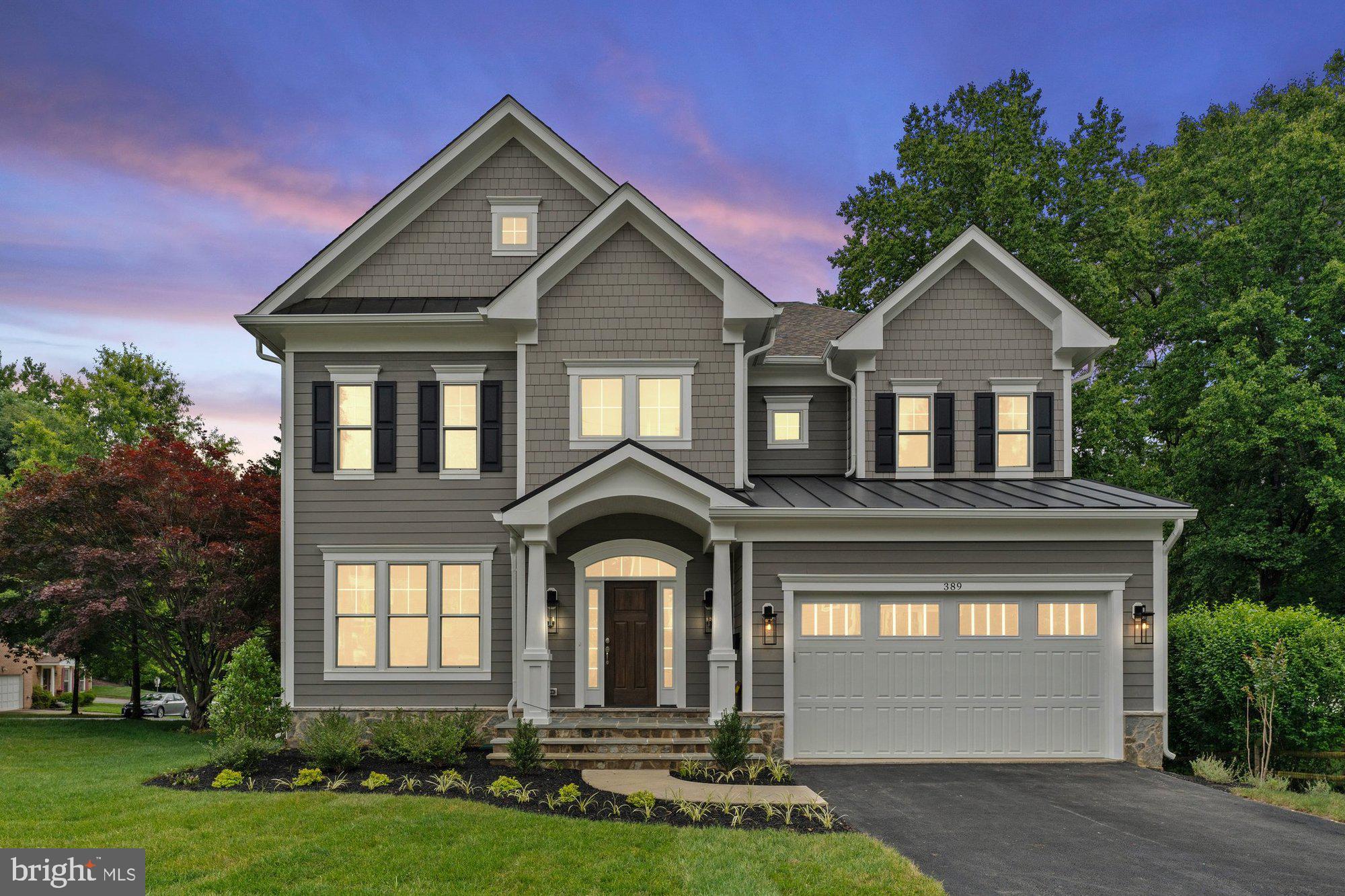 *** Immediate Delivery*** The Cheshire II is a stunning Craftsman-inspired residence offering an exceptional level of comfort and sophistication in the heart of downtown Vienna. Designed with a light-filled layout and numerous customization options, this home is built to the finest detail. The striking exterior facade creates a welcoming first impression. Inside, the spacious floor plan includes 5 bedrooms, 5.5 baths, a main-level study, and soaring 9 ft. ceilings adding to the home’s grandeur. The gourmet kitchen is a show-stopper, boasting upgraded appliances, cabinetry, countertops, and plumbing fixtures. A breakfast nook overlooks the rear deck, offering a perfect space for morning coffee or casual dining. The screened porch with Trex decking, a TV wall, BBQ line, and steps to grade enhances the home’s outdoor living experience. The finished basement recreation room provides an ideal space for relaxation and entertainment, complete with a wet bar rough-in and a full bath featuring a walk-in shower. Additional highlights include oak stairs, a two-car front-load garage, and numerous designer upgrades across all three levels. Experience luxury living in one of Vienna’s most desirable locations with this exquisite new construction.