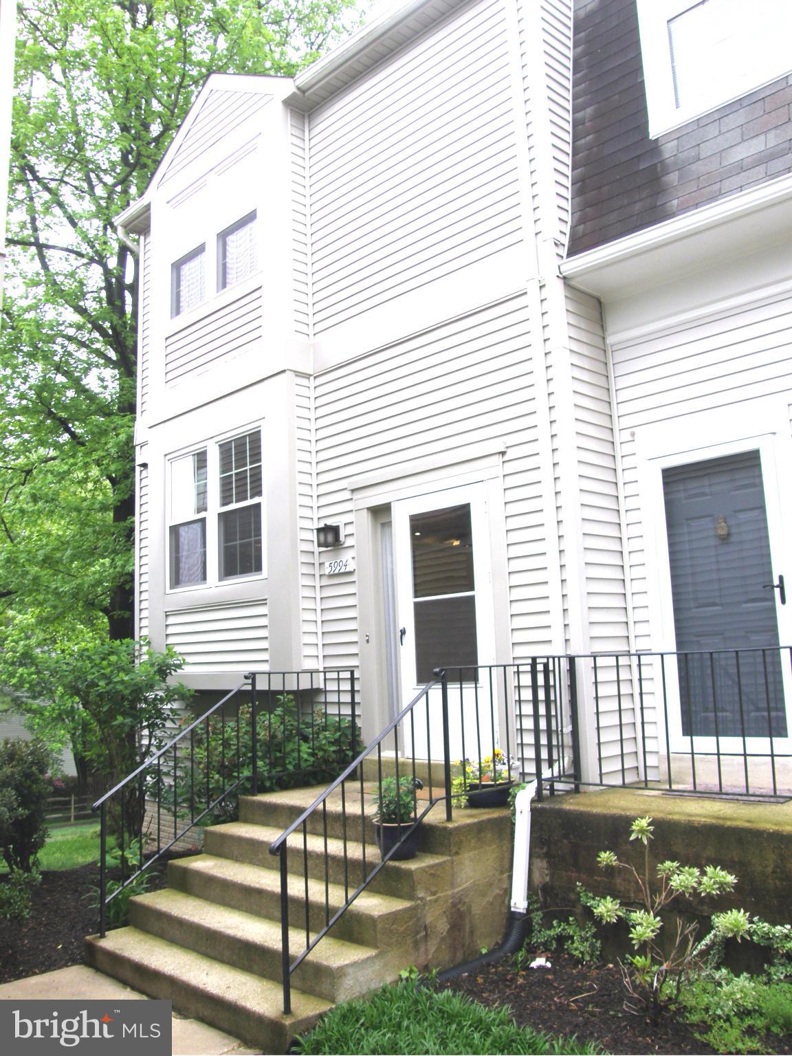 BEAUTIFUL HOME! FULLY UPDATED (2011 TO 2014 ). UNIQUE END UNIT BACKS TO WOODS!  3 FULL LEVELS. WALK OUT BSMT TO NICE BRICK PATIO ON WOODS. FULL BATH & FIREPLACE IN BSMT..WOOD FLOOR ENTRY & DINING ROOM.  GOOD SIZE BEDROOMS. CUSTOM MASTER BATH. OPEN FLOOR PLAN. NICE LIGHT. ENJOY ALL BURKE AMENITIES. WALK TO VRE STATION. ENERGY STAR RATED HOME. THERMAL WINDOWS(2013)