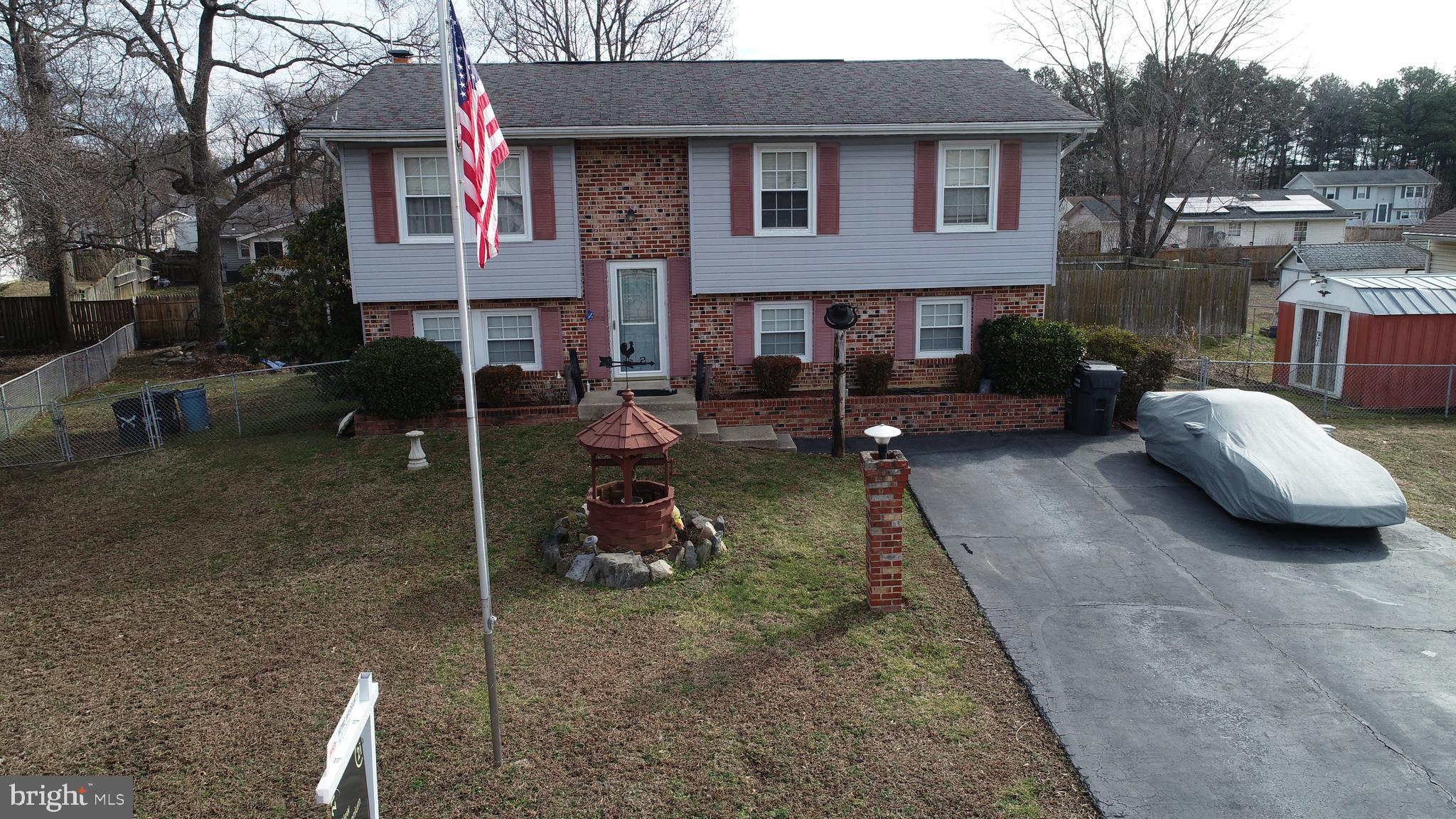 Home sweet home. Conveniently located in the DMV. Staggered floor levels, creating two levels of living space.  The beauty of entertaining in a split foyer is different groups of people can enjoy different things at the same time. Plenty of room is a bonus with the master bedroom located in the lower level. Keep in mind everything is just closer and more accessible in a split level, 9 stairs up and 4 stairs down.  Outside your very own oasis, inground swimming pool and Gazebo with electric and ceiling fan.  Home Warranty included