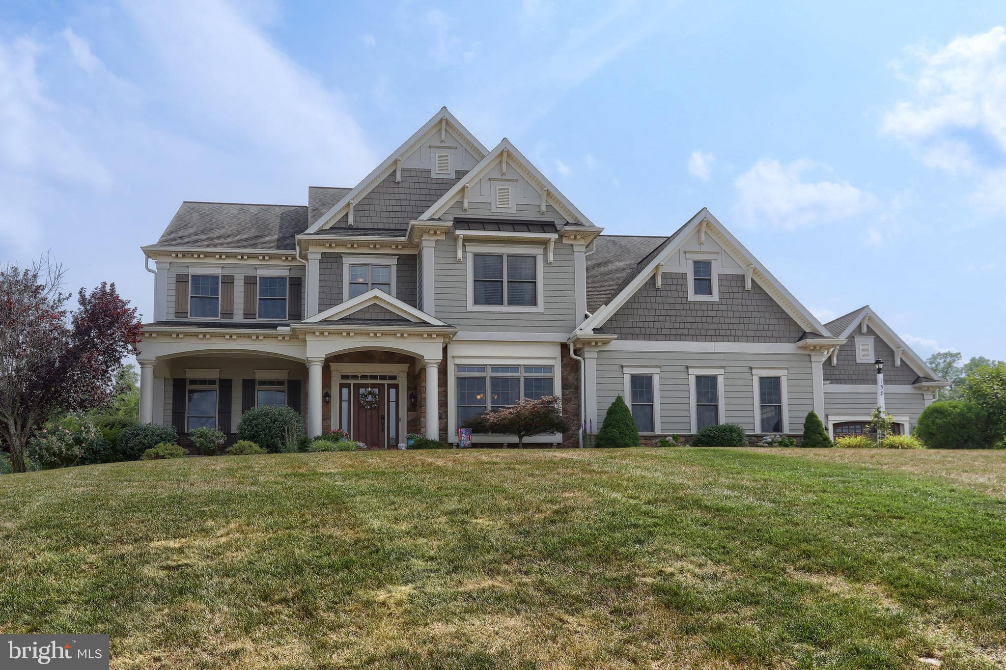 Looking for a home in the prestigious Willow Creek Farm luxury development? 158 Willow Creek is now available to purchase. This 5 bd. 4.5 bath two-story, has 11 ft. ceilings, with over an acre of privacy, Home was a previous Parade of Homes double award winner. It is located near the Hershey Medical Center,Park,Giant Center. Perfect location in Hummelstown. This home has nearly 5,000 sq. ft. featuring a separate detached Carriage House converted to a nicely done in-law suites/studio apartment. This home was a model home for Landmark. Numerous upgrades. Second-floor family room with four large windows. Over 2,00 ft. basement is a walk out which has multiple possibilities. The split staircase is just stunning. Pride of ownership is evident everywhere. Home shows and looks like new! Please wear booties during showings.