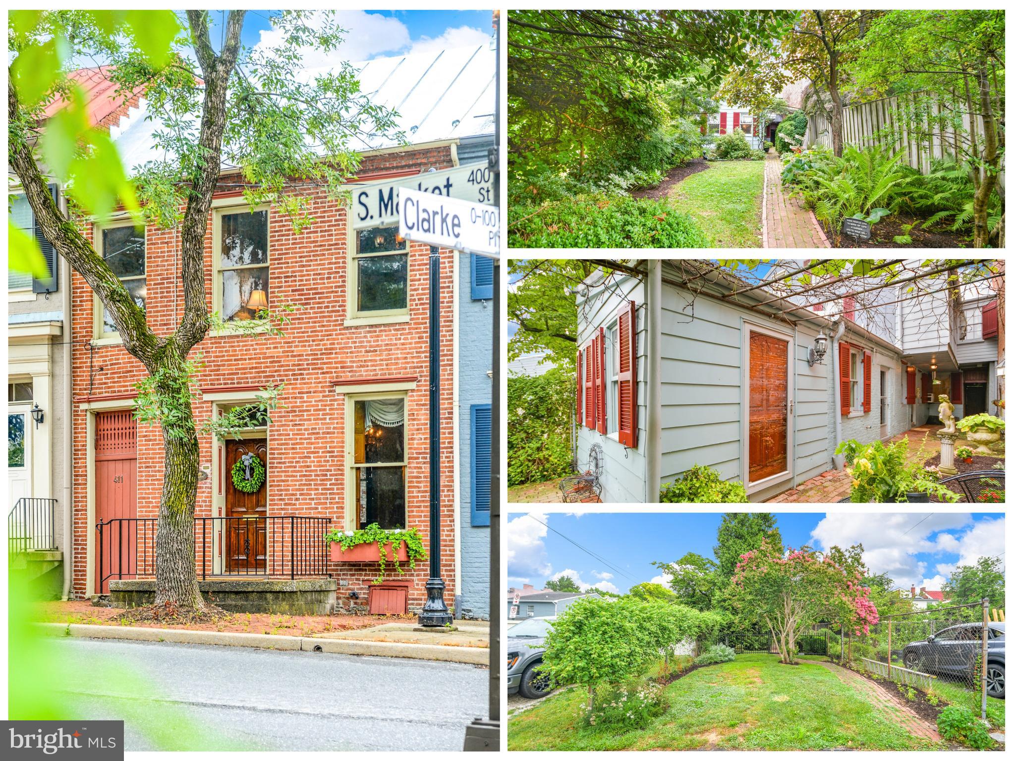 Registered as No. 241 by Frederick County Landmarks Foundation and situated in downtown Frederick’s Historic District, this significant brick townhome features 3 bedrooms, 1½ baths, and a main level laundry.  Hardwood floors, tall ceilings, and period wallcoverings and lighting add to the captivating ambiance and character of this exceptional home.  A walk-up attic offers room for storage or expansion.  Delightful and private fenced garden and off-street parking. Just steps from Carroll Creek Linear Park, the MARC Commuter Train, great shops, restaurants, nightlife, and everything downtown Frederick has to offer.  Three generations have lived in and lovingly cared for this well-maintained beauty.  This graceful gem awaits the vision of its next steward.