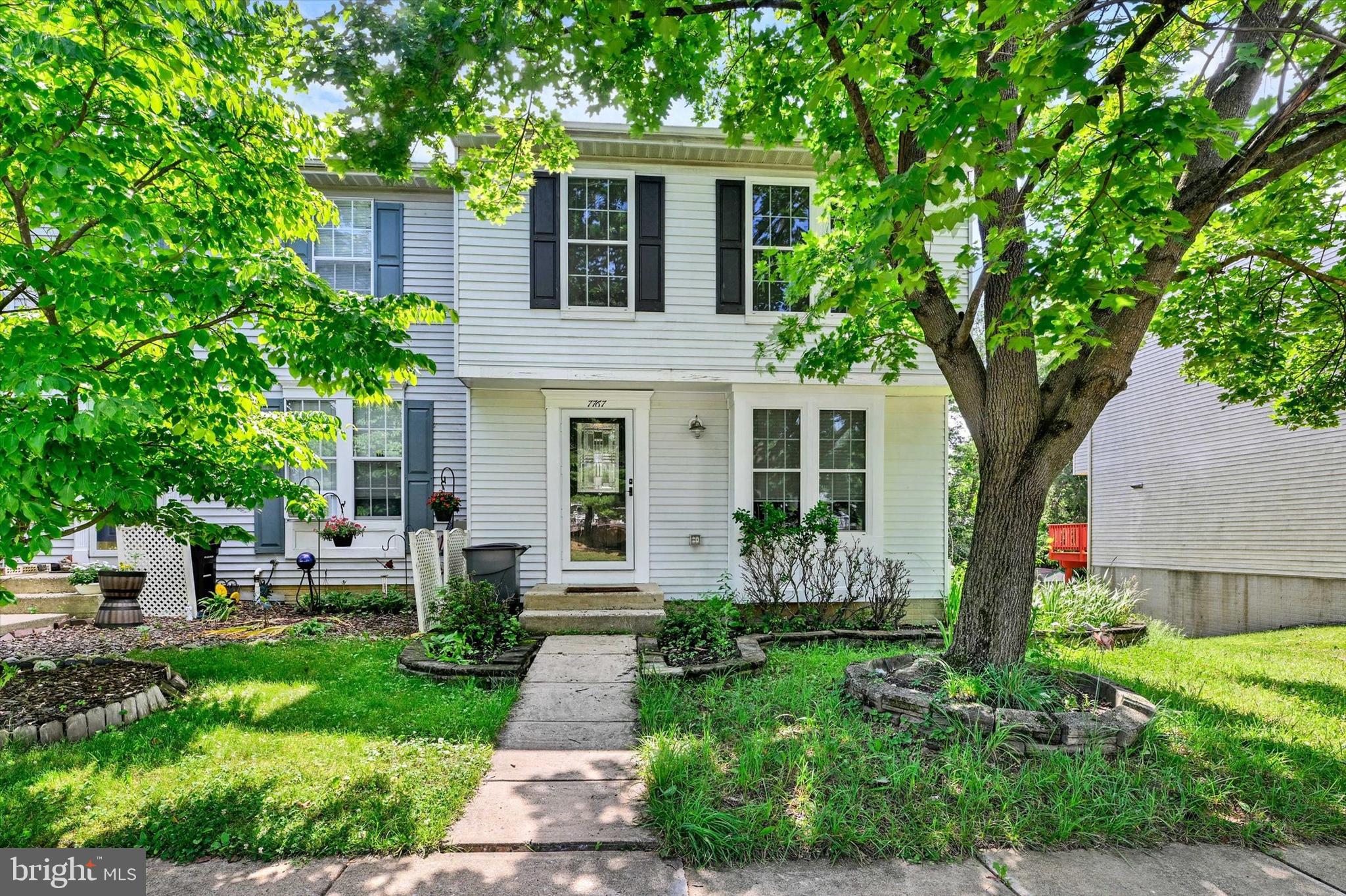 Welcome home to this beautifully maintained end-of-group townhome in the desirable Park View Trail community. Nestled among mature trees, this 3-bedroom, 2-bath home provides a comfortable layout and peaceful surroundings. The main level features a spacious living room and access to the rear deck overlooking the wooded rear yard. The kitchen is appointed with granite countertops, stainless steel appliances, and generous cabinet storage, flowing into the adjoining dining area. The upper level includes two nicely sized bedrooms and a full bath, while the walk-out lower level offers a flexible finished space, a second full bath, laundry area, and direct exit to the peaceful backyard. Recent improvements include the HVAC system and water heater, both approximately four years old. Two assigned parking spaces add convenience. With its wooded setting, private rear deck, and desirable end-unit position, this move in ready home presents a wonderful opportunity for it's next owner. Schedule your private tour today.