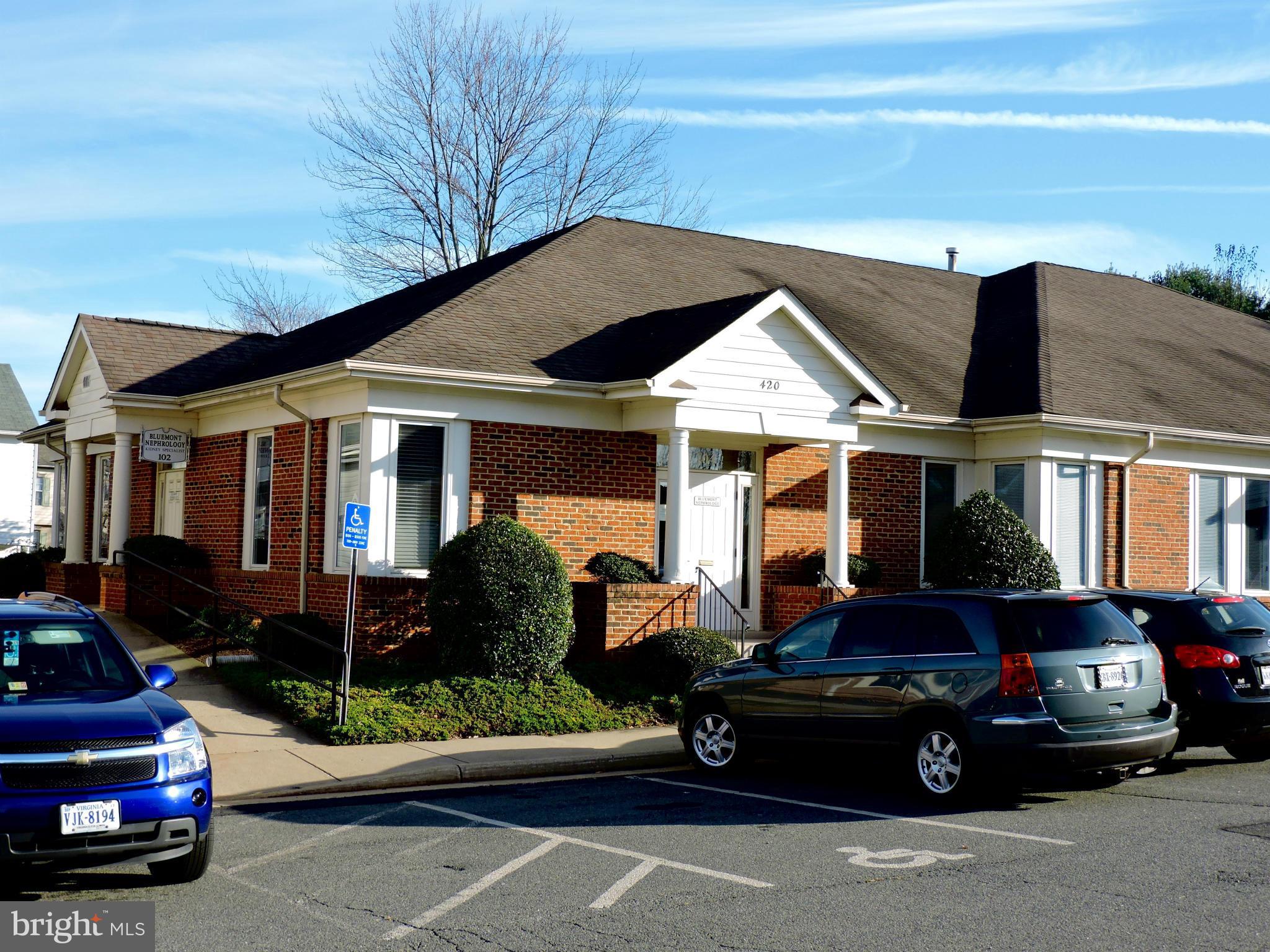 This attractive Condo is located within a very attractive small campus of professional office structures in the southern quadrant of Culpeper. Area is considered to be in an overarching "medical neighborhood". Just minutes from the heart of all community services, hotels, and primary medical facility. On community bus route.