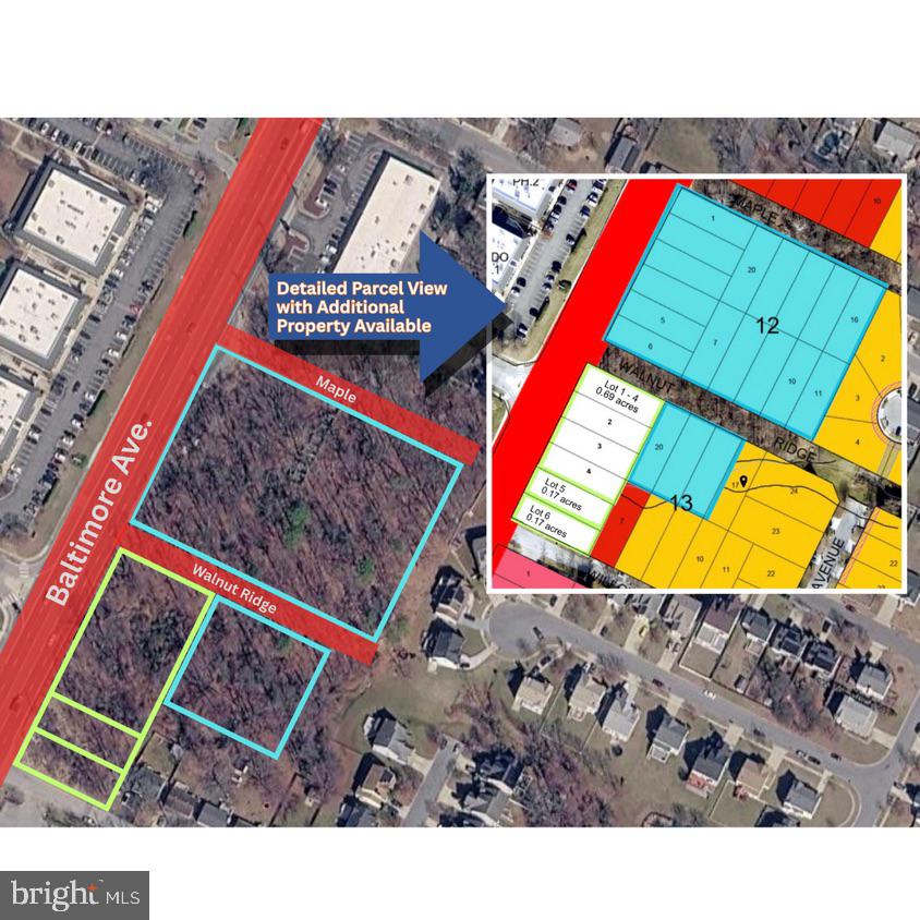Prime 3.44-acre development opportunity located along Baltimore Avenue/Route 1 with excellent visibility and exposure to over 92,000 vehicles daily. Featuring dual zoning (CGO & RSF-65), the property supports commercial, residential, or mixed-use development potential. Convenient access to I-95 provides strong connectivity for commuters and businesses alike. Surrounded by established residential communities, retail, and local services in Laurel. Ground lease potential available for part or all of the site, with an additional adjacent 1.03-acre parcel also available (contact for more information)
