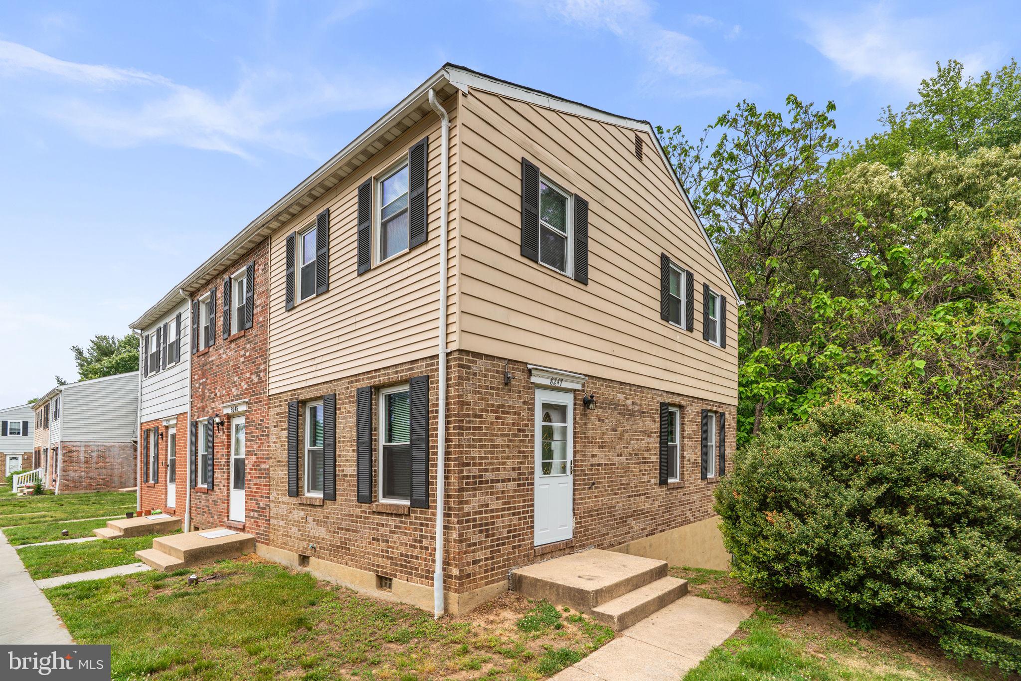 Discover comfort, convenience, and stylish updates in this 3 bedroom, 2 bath end-unit townhome with inviting indoor and outdoor living spaces. Inside, warm wood floors add timeless character throughout the main living areas, while the kitchen features stainless steel appliances and a functional layout perfect for everyday living and entertaining. Updated baths offer a fresh, modern feel, and the spacious finished walkout basement provides flexible space for a recreation room, home office, fitness area, or guest retreat. Natural light fills the home thanks to the desirable end-unit location, creating a bright and welcoming atmosphere throughout. Outside, enjoy a fenced backyard with room for relaxing, gardening, pets, or outdoor gatherings. Conveniently located near shops, dining, and everyday essentials, this home also offers easy access to Fort Meade, Route 32, I-95, and BWI Airport, making it a true commuter’s dream.