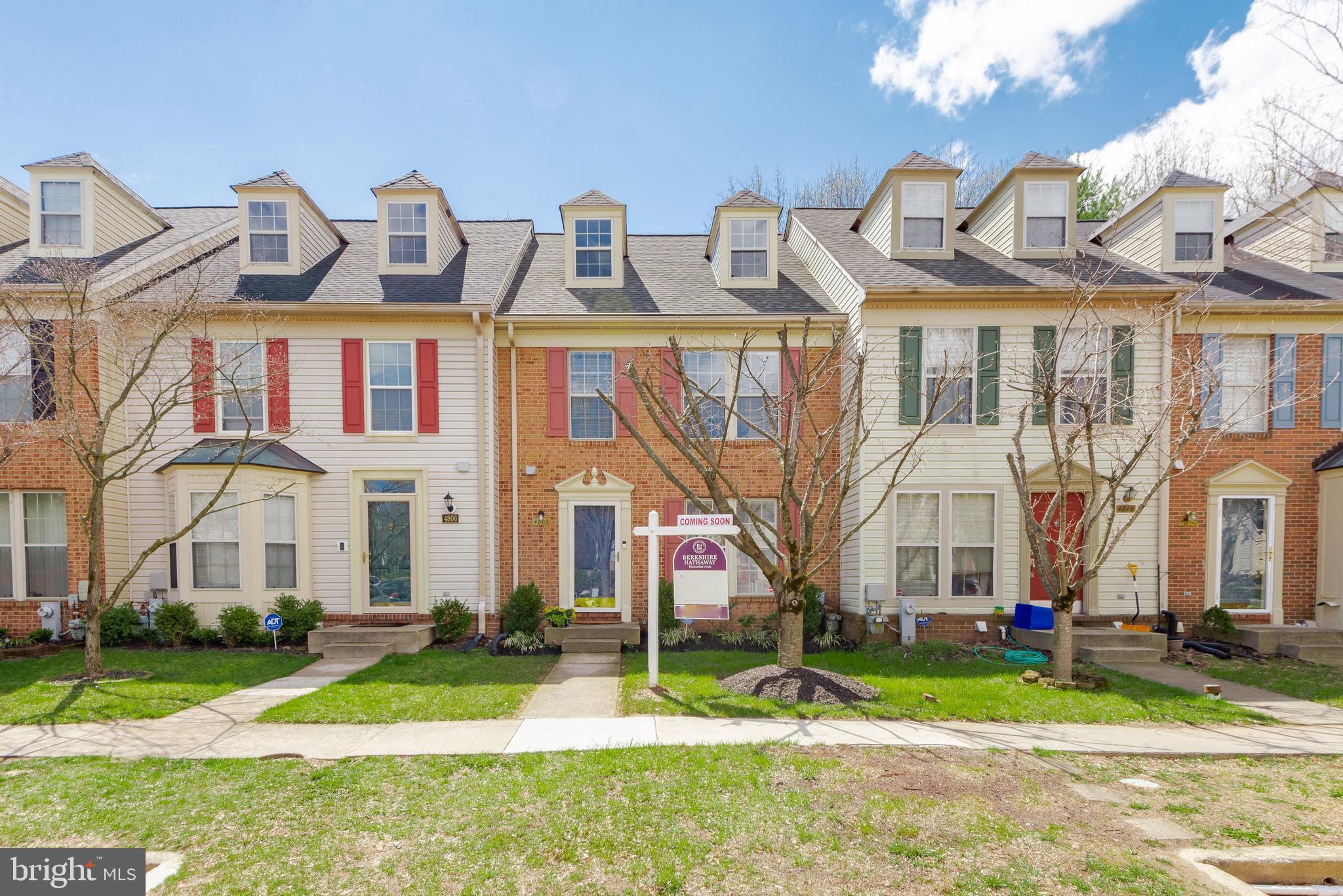 Great townhouse in Owings Mills! Freshly painted 3 bedroom,  3 1/2 baths home in New Town backs to green space.  Large living room leads to kitchen dining combo.  Newer stainless steel high end appliances with wood cabinets opens to large newer deck for great outdoor entertaining.  Upper level has large primary bedroom with cathedral ceiling,  newer bath with walk in shower and loft for a sitting room or office.  Two other bedrooms and hall bath make up the second floor.  Lower Level has cozy family room with gas fireplace which opens to a patio.  Full bath with walk in shower and utility room finish off the lower level.  This house has great space and has been well cared for. New stainless steel appliances and new roof 2016. New HVAC in 2017.  New sump pump line to street 2020. New deck floor and new front and back storm doors 2021.