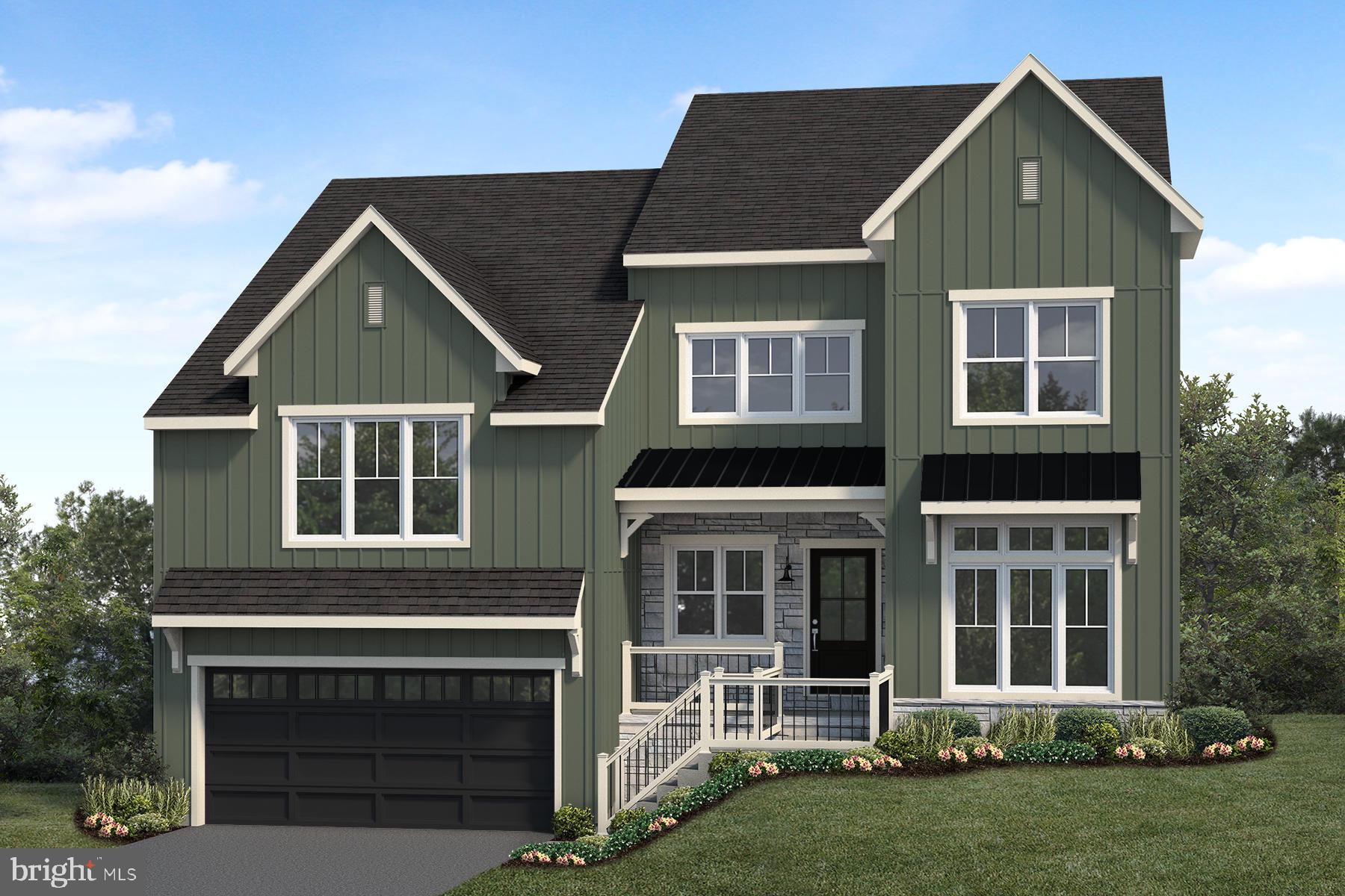 UNDER CONSTRUCTION – AVAILABLE THIS SUMMER: This charming home features an owner's suite on the main level and a 2-car, lower-level garage. Upon entering the foyer, there is a private study and stairs to the main level. Stylish vinyl plank flooring flows throughout the main living areas. The kitchen is well-equipped with enhanced cabinetry and appliances, quartz countertops with tile backsplash, and a large pantry. The dining area has sliding glass doors to the rear patio and is adjacent to the bright and airy great room warmed by a fireplace with box beam mantel. The owner’s suite includes an expansive closet and a private bathroom with a tile shower and double bowl vanity. The upper level is complete with 3 bedrooms, a full bathroom, and a flex room that can be used as a second office, playroom or other versatile space.