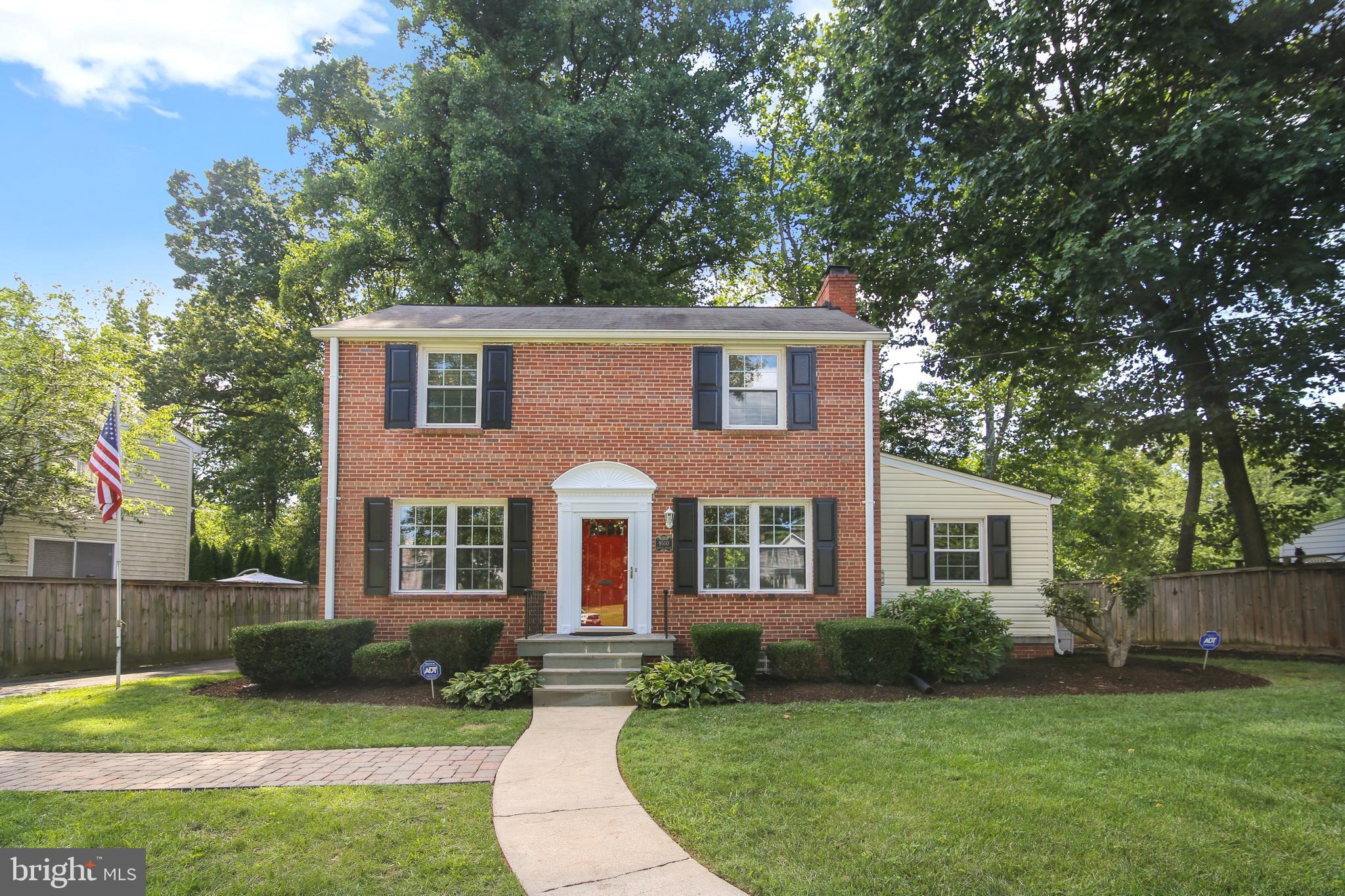 OFFERS DUE BY NOON ON THURSDAY! The Carolyn Homes Team is proud to present this turn-key colonial home located inside the beltway in Bethesda's coveted Wyngate neighborhood! This terrific home exudes abundant charm on three finished levels with 3BR/2FBA, hardwood floors, and updates throughout.  The fabulous, level, fenced-in corner lot has mature landscaping and amazing curb appeal!  The main level features an elegant living room with a wood-burning fireplace, a sun-filled and spacious private office, a separate dining room, and a lovely kitchen w/white cabinetry, granite countertops, and gas range.  The private backyard offers a gorgeous patio and the perfect place to enjoy the outdoors.  Upstairs you'll find a spacious master bedroom with walk-in closet, a full bathroom, and two additional bedrooms. The lower level offers a large recreation room (or alternative guest suite w/private entrance), a full bathroom, laundry/utility room, and ample storage space and closets.  Other improvements include newer HVAC/Furnace, water heater, new windows, new interior paint throughout, and new carpet.  Driveway w/parking for 4+ cars.  Inspections welcomed for informational purposes but property conveys in As-Is Condition. Showings begin Monday, 8/24, and pre-inspections welcomed.
